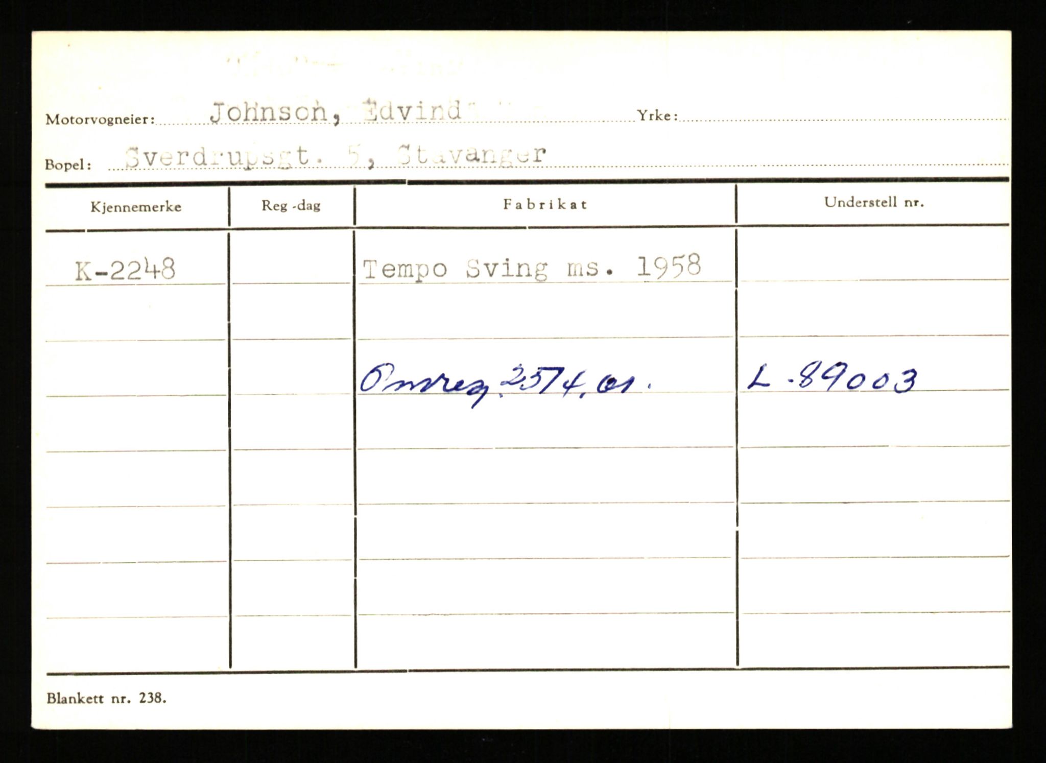 Stavanger trafikkstasjon, AV/SAST-A-101942/0/G/L0001: Registreringsnummer: 0 - 5782, 1930-1971, s. 1527