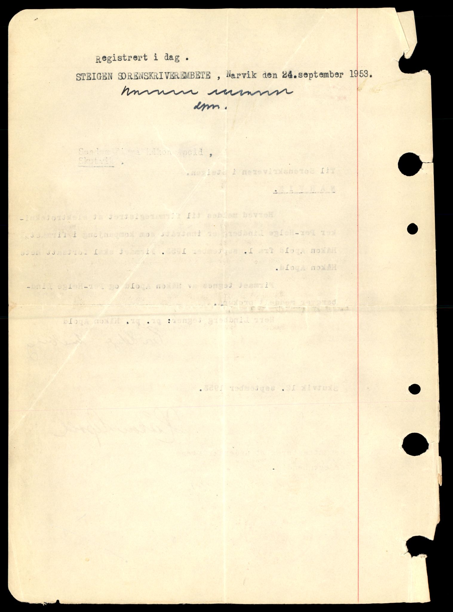 Steigen og Ofoten sorenskriveri, AV/SAT-A-0030/3/J/Jc/Jce/L0001: Enkeltmannsforetak og ansvarlige selskap, A-Å, 1944-1990, s. 6