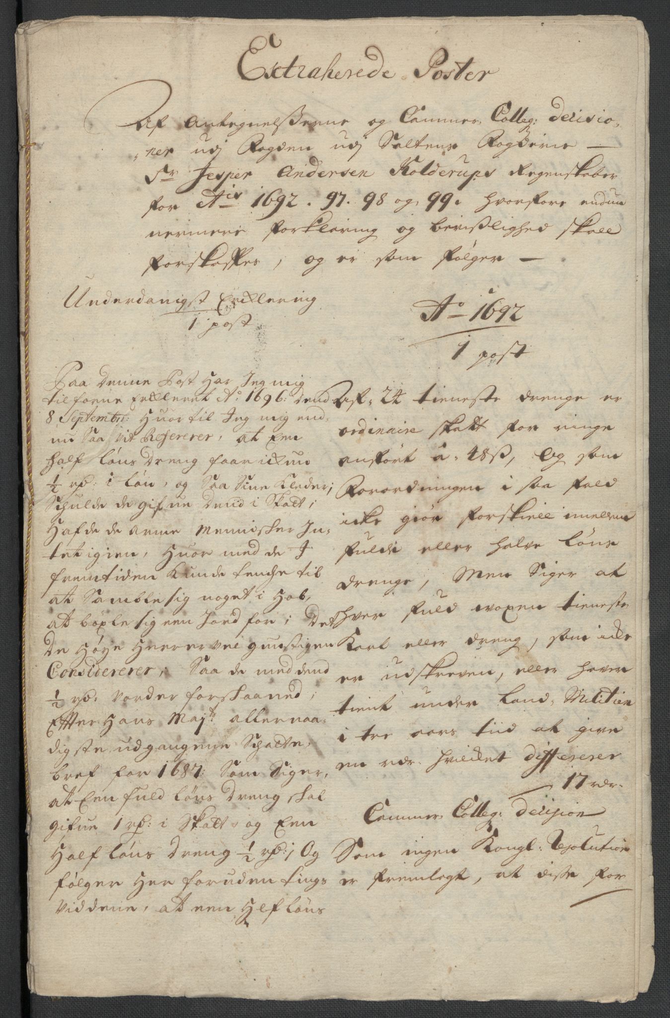 Rentekammeret inntil 1814, Reviderte regnskaper, Fogderegnskap, RA/EA-4092/R66/L4579: Fogderegnskap Salten, 1697-1700, s. 461