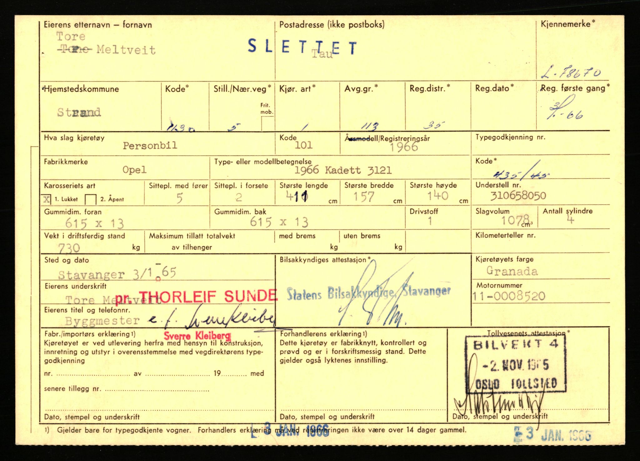 Stavanger trafikkstasjon, AV/SAST-A-101942/0/F/L0069: L-76801 - L-78797, 1930-1971, s. 2081