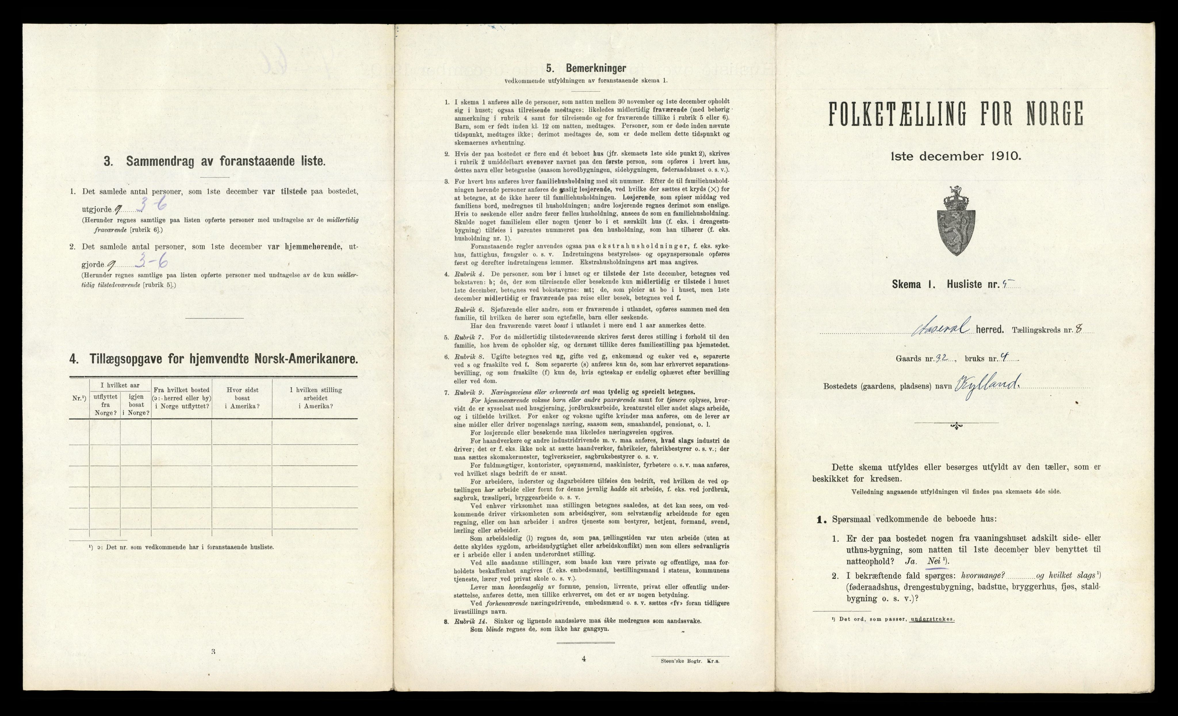 RA, Folketelling 1910 for 1026 Åseral herred, 1910, s. 393