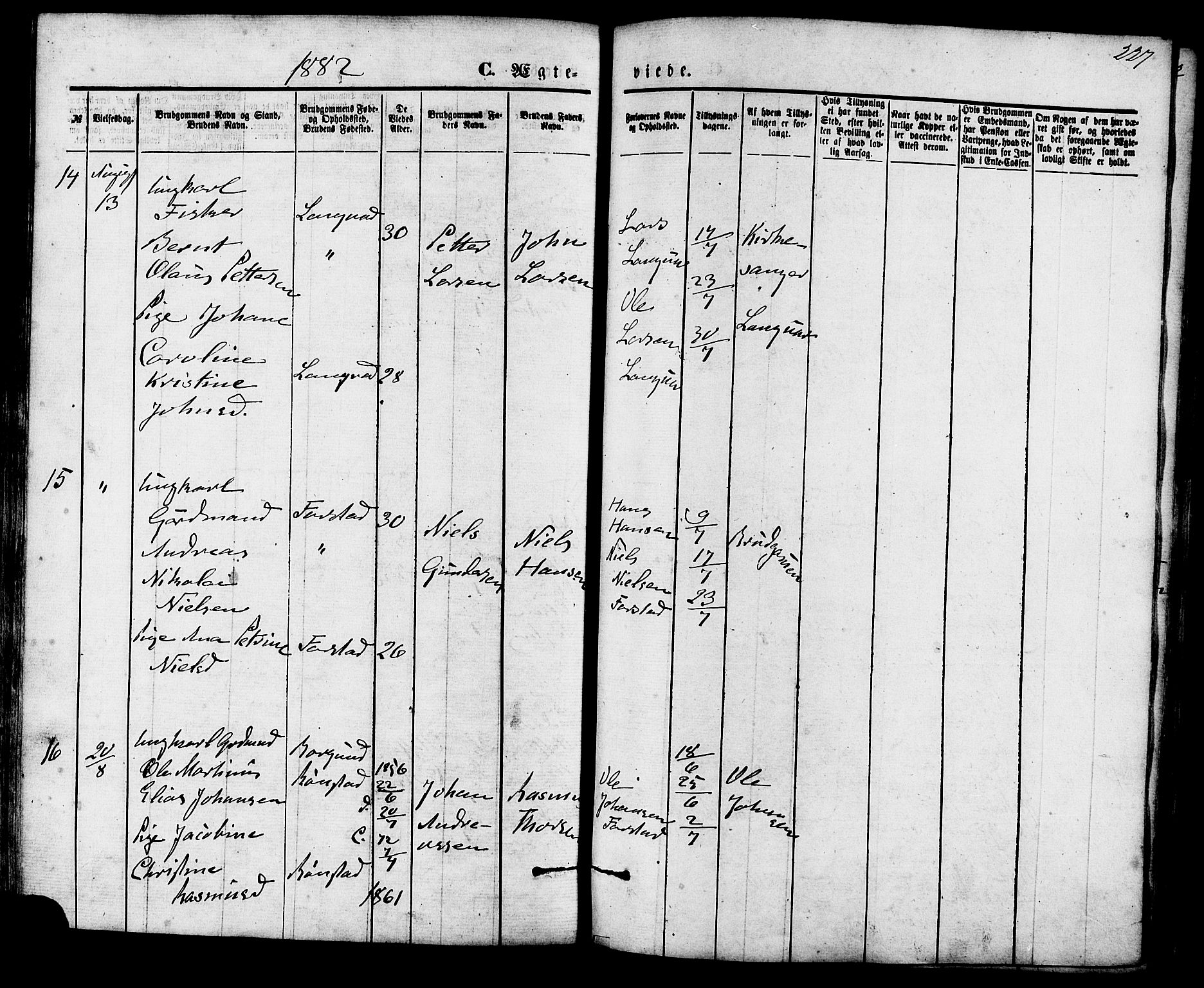 Ministerialprotokoller, klokkerbøker og fødselsregistre - Møre og Romsdal, AV/SAT-A-1454/536/L0500: Ministerialbok nr. 536A09, 1876-1889, s. 227