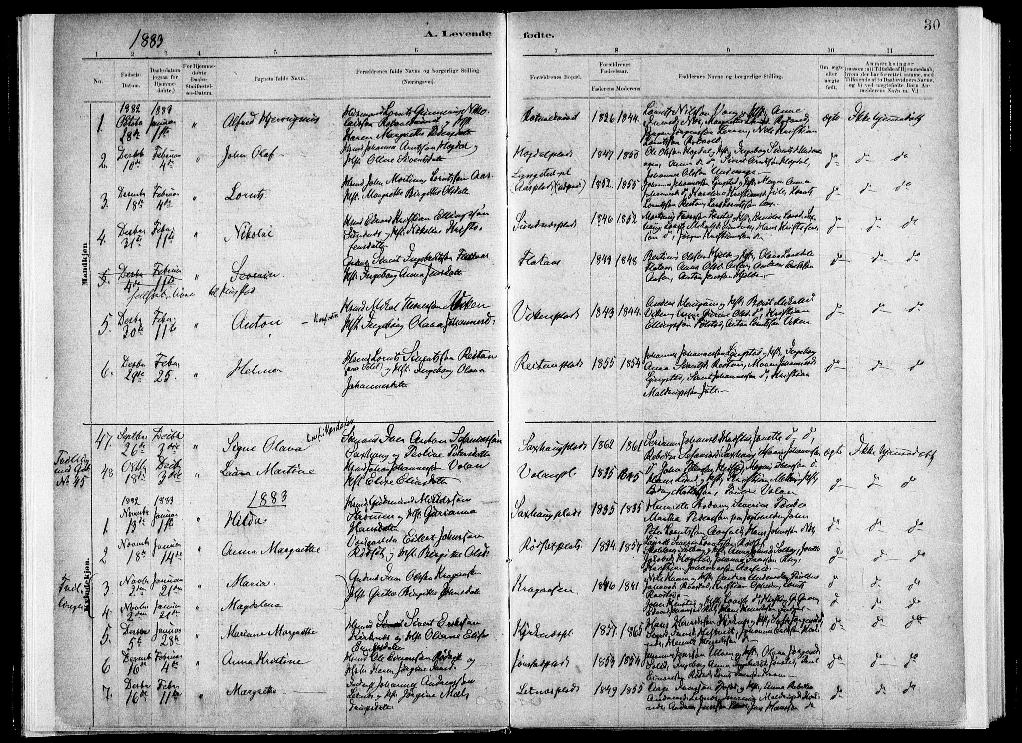 Ministerialprotokoller, klokkerbøker og fødselsregistre - Nord-Trøndelag, SAT/A-1458/730/L0285: Ministerialbok nr. 730A10, 1879-1914, s. 30