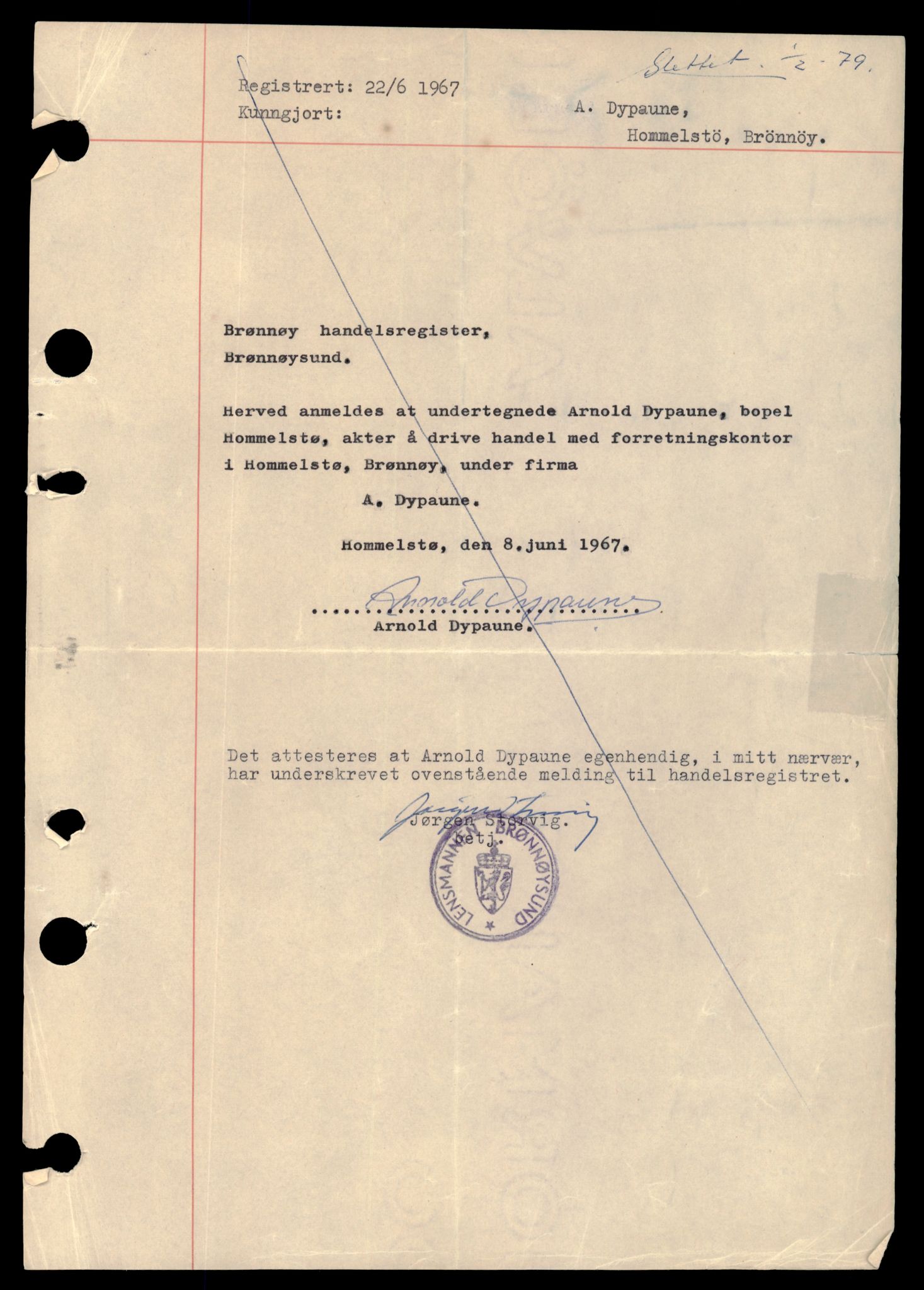 Brønnøy sorenskriveri, SAT/A-4170/2/J/Jc/Jcb/L0001: Aksjeselskap, 1944-1990, s. 1