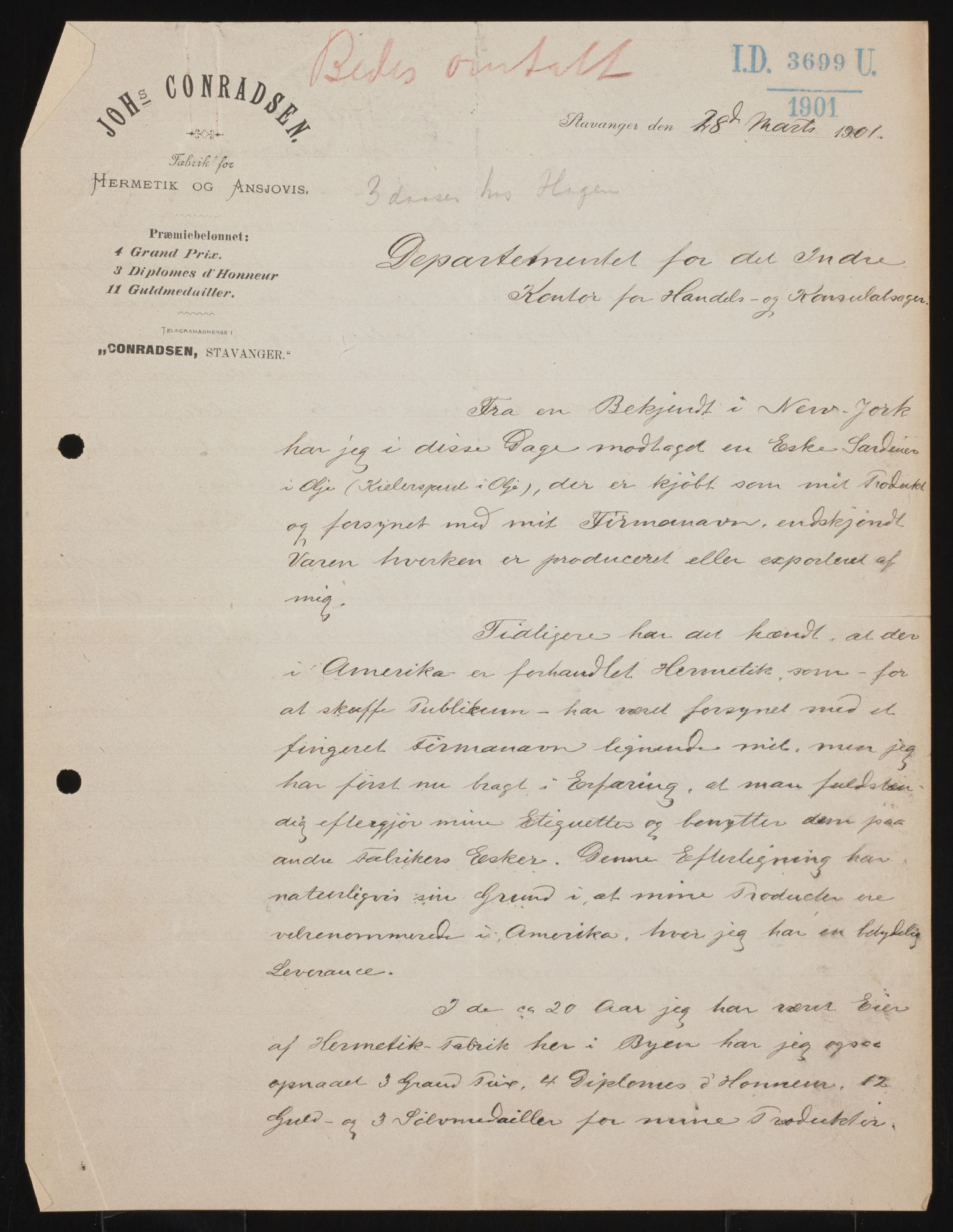 Utenriksdepartementet, AV/RA-S-2259, 1846-1939, s. 10