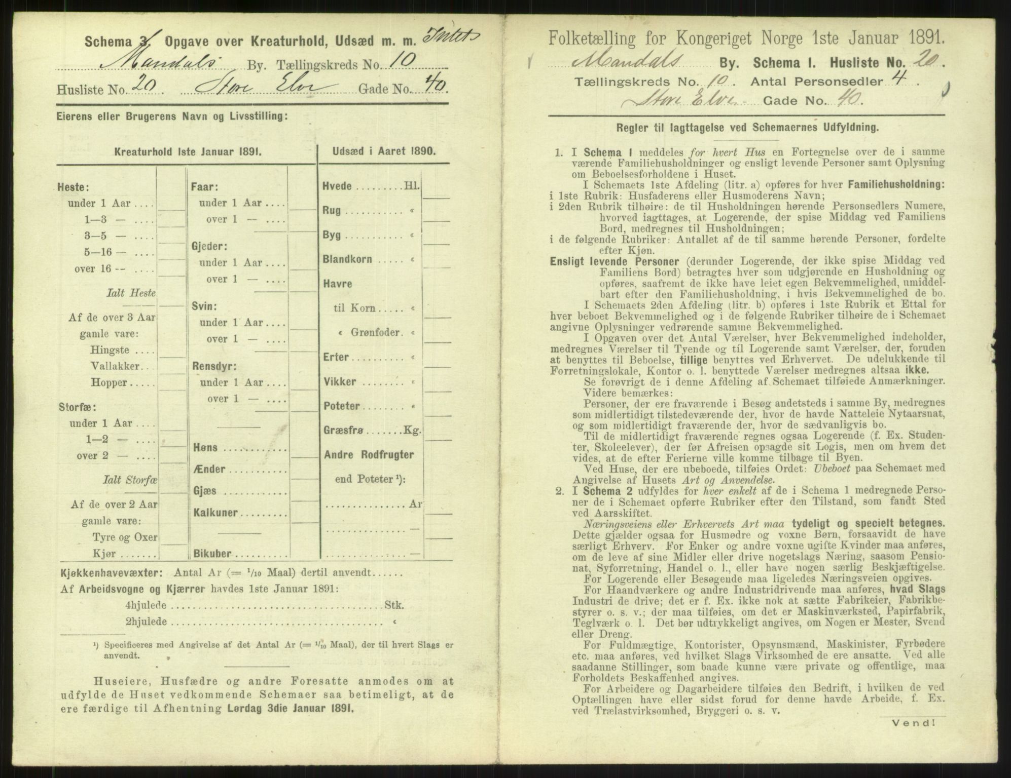RA, Folketelling 1891 for 1002 Mandal ladested, 1891, s. 523
