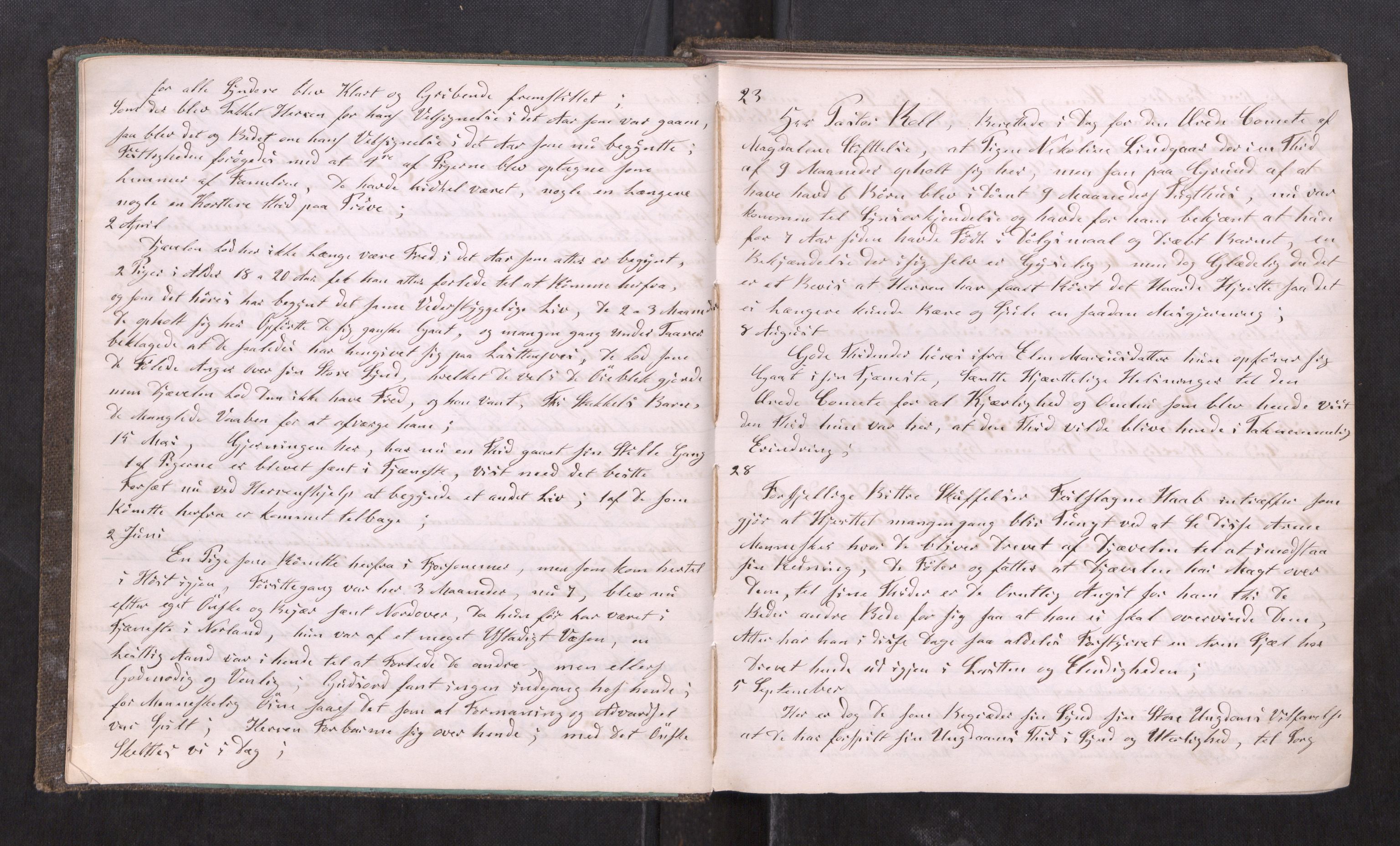 Kvindehjemmet i Trondhjem - Magdalenastiftelsen, AV/SAT-PA-0323/F/L0002: Dagbok for Asylet Magdalenastiftelsen, bestyrerinne, 1868-1905