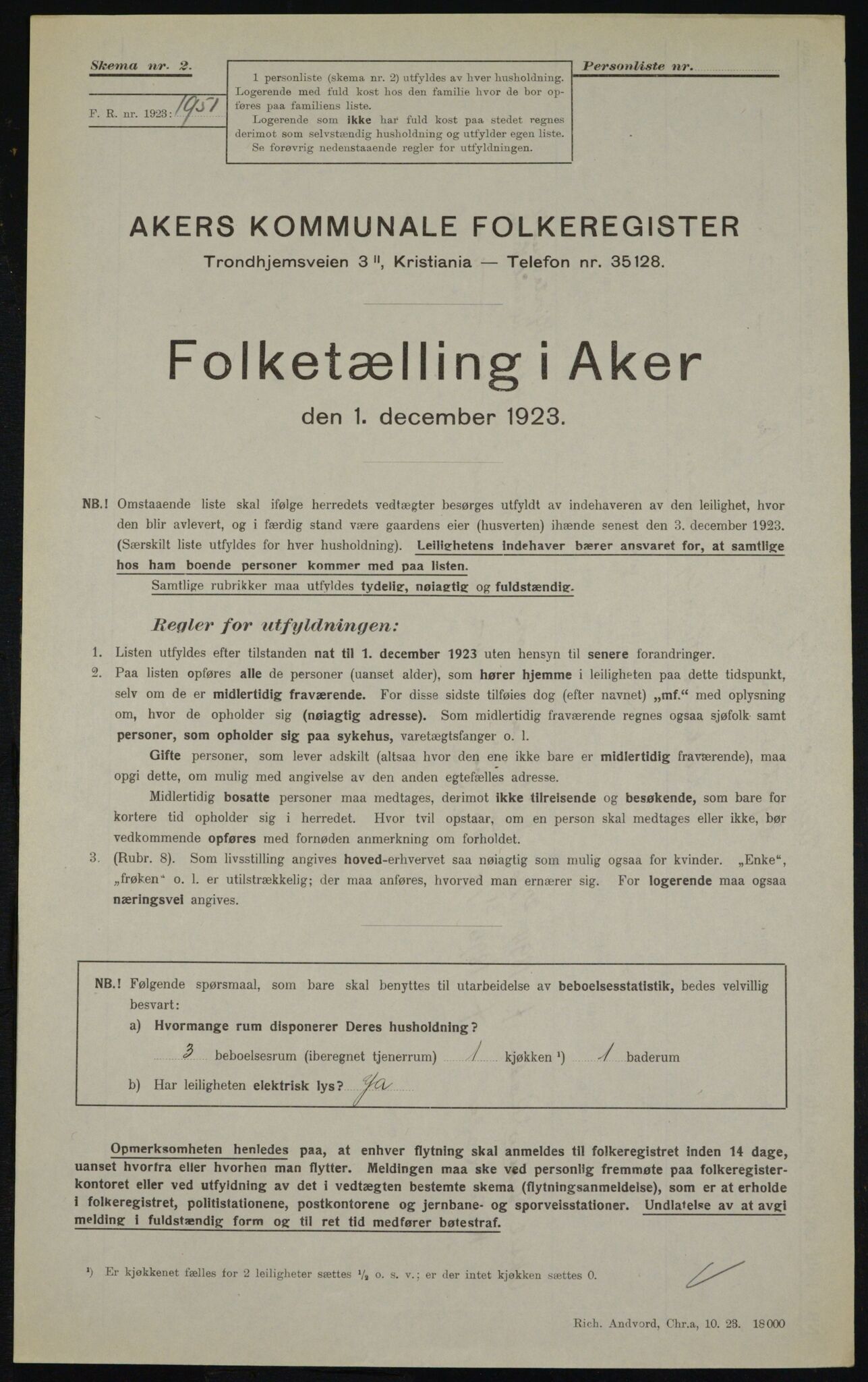 , Kommunal folketelling 1.12.1923 for Aker, 1923, s. 20687