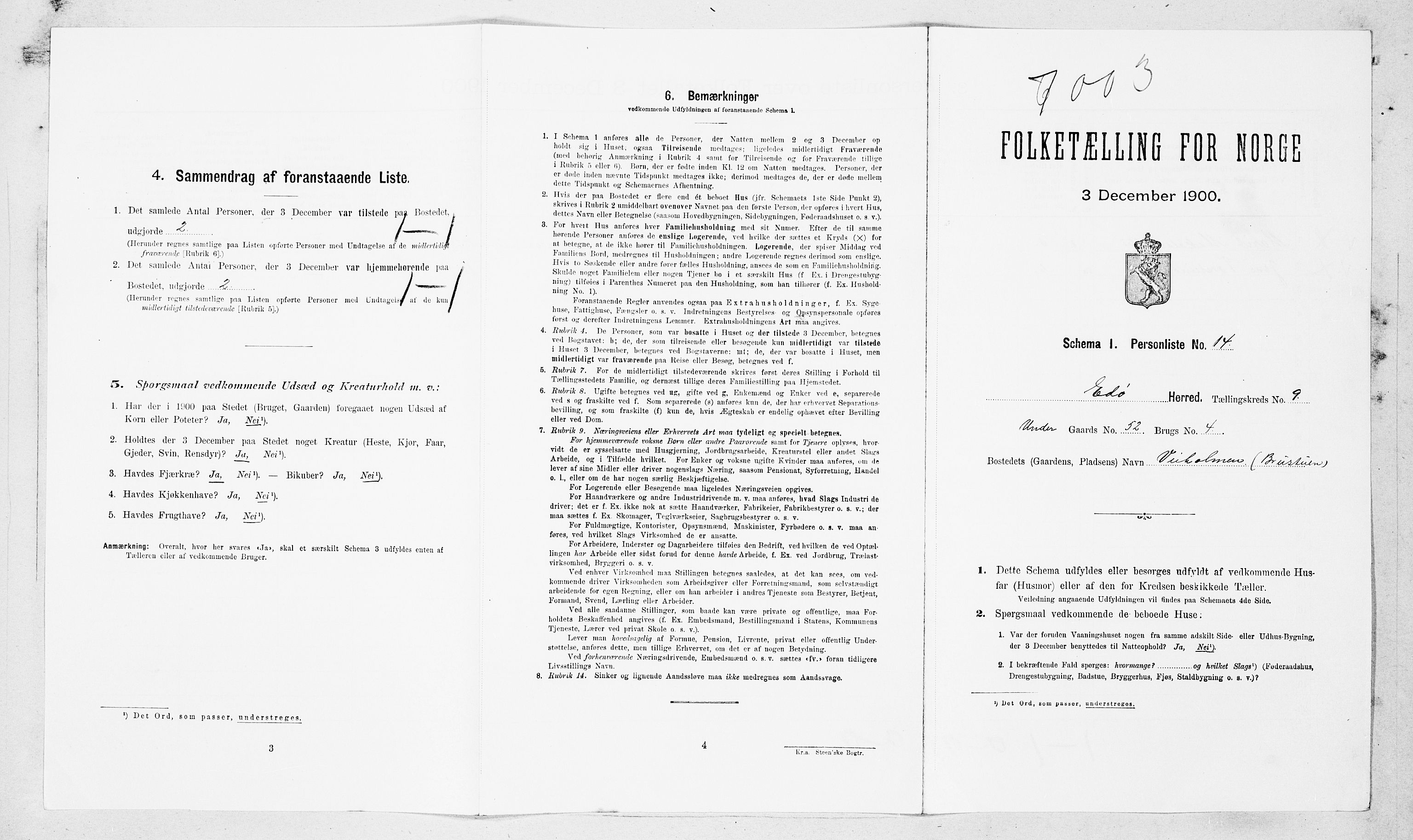 SAT, Folketelling 1900 for 1573 Edøy herred, 1900, s. 754
