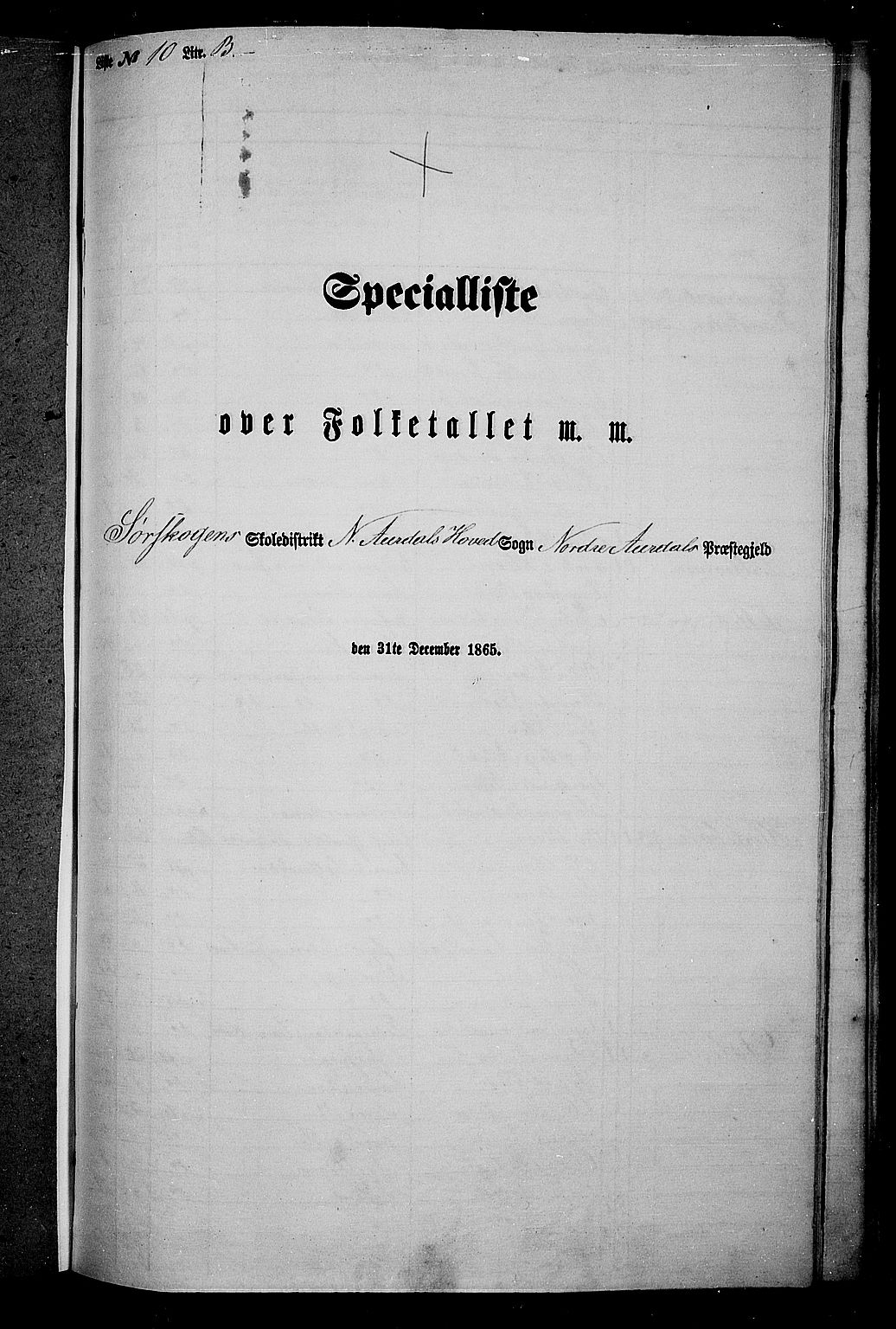 RA, Folketelling 1865 for 0542P Nord-Aurdal prestegjeld, 1865, s. 207