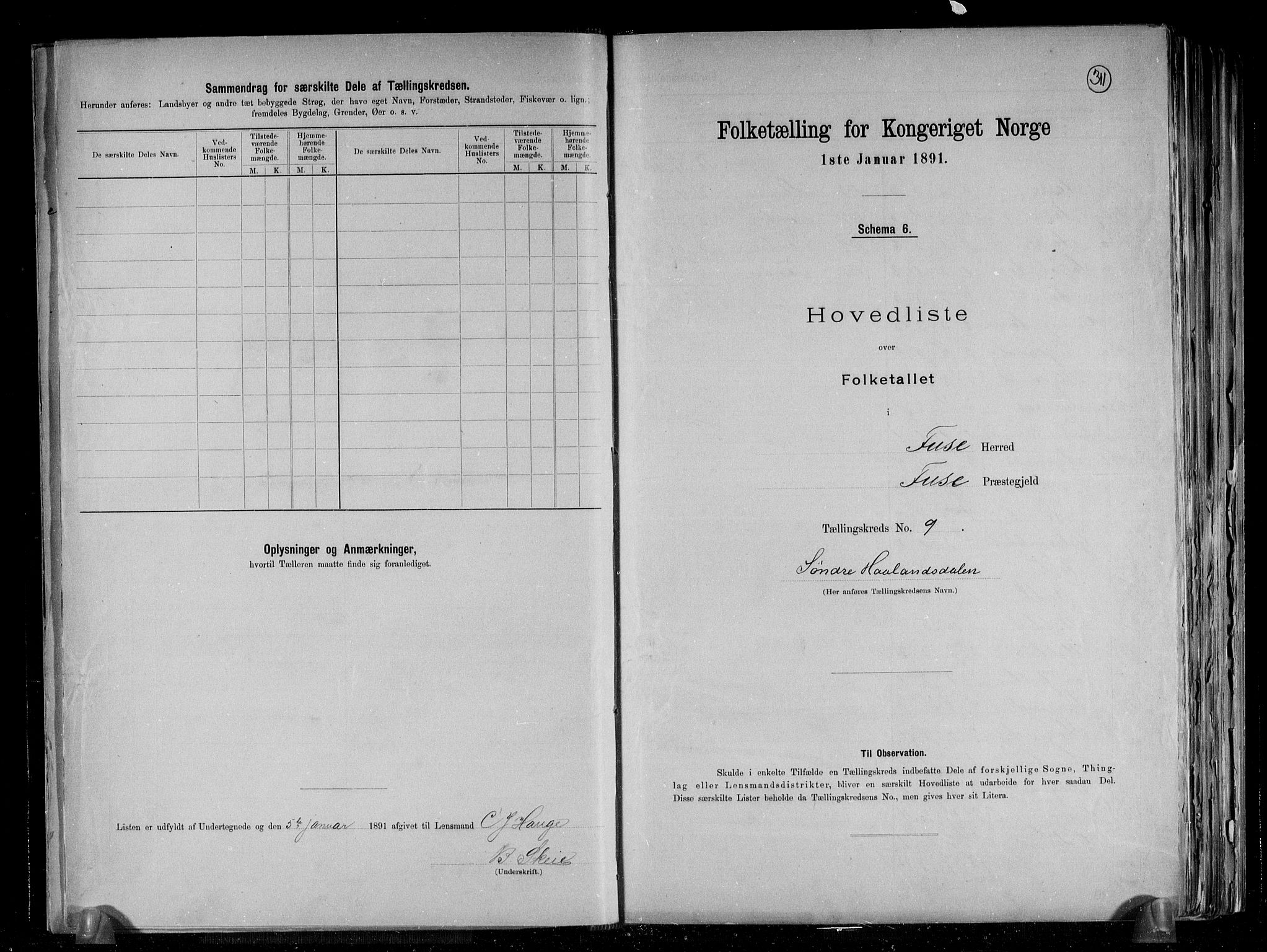 RA, Folketelling 1891 for 1241 Fusa herred, 1891, s. 20