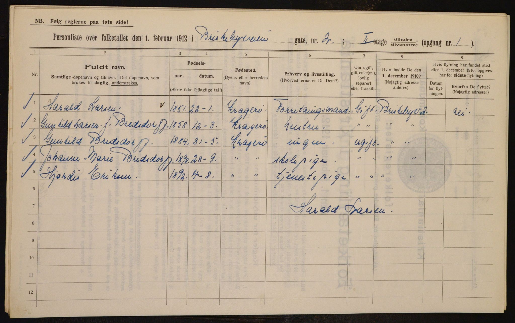 OBA, Kommunal folketelling 1.2.1912 for Kristiania, 1912, s. 9028