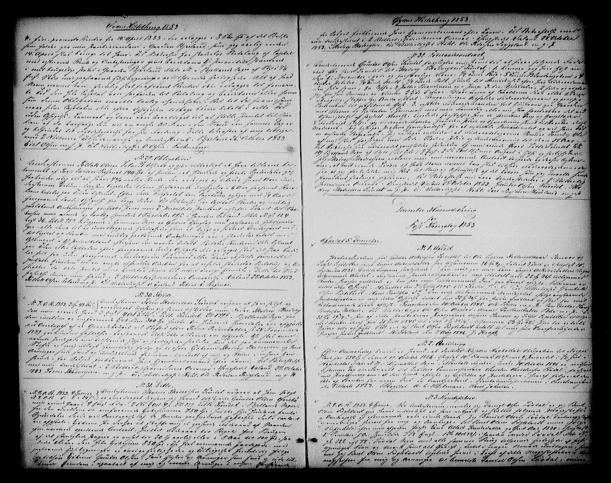 Mandal sorenskriveri, SAK/1221-0005/001/G/Gb/Gba/L0038: Pantebok nr. 19, 1853-1863, s. 2