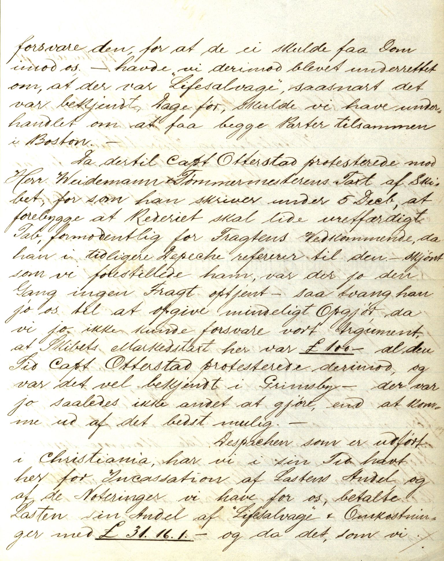 Pa 63 - Østlandske skibsassuranceforening, VEMU/A-1079/G/Ga/L0030/0001: Havaridokumenter / Leif, Korsvei, Margret, Mangerton, Mathilde, Island, Andover, 1893, s. 278