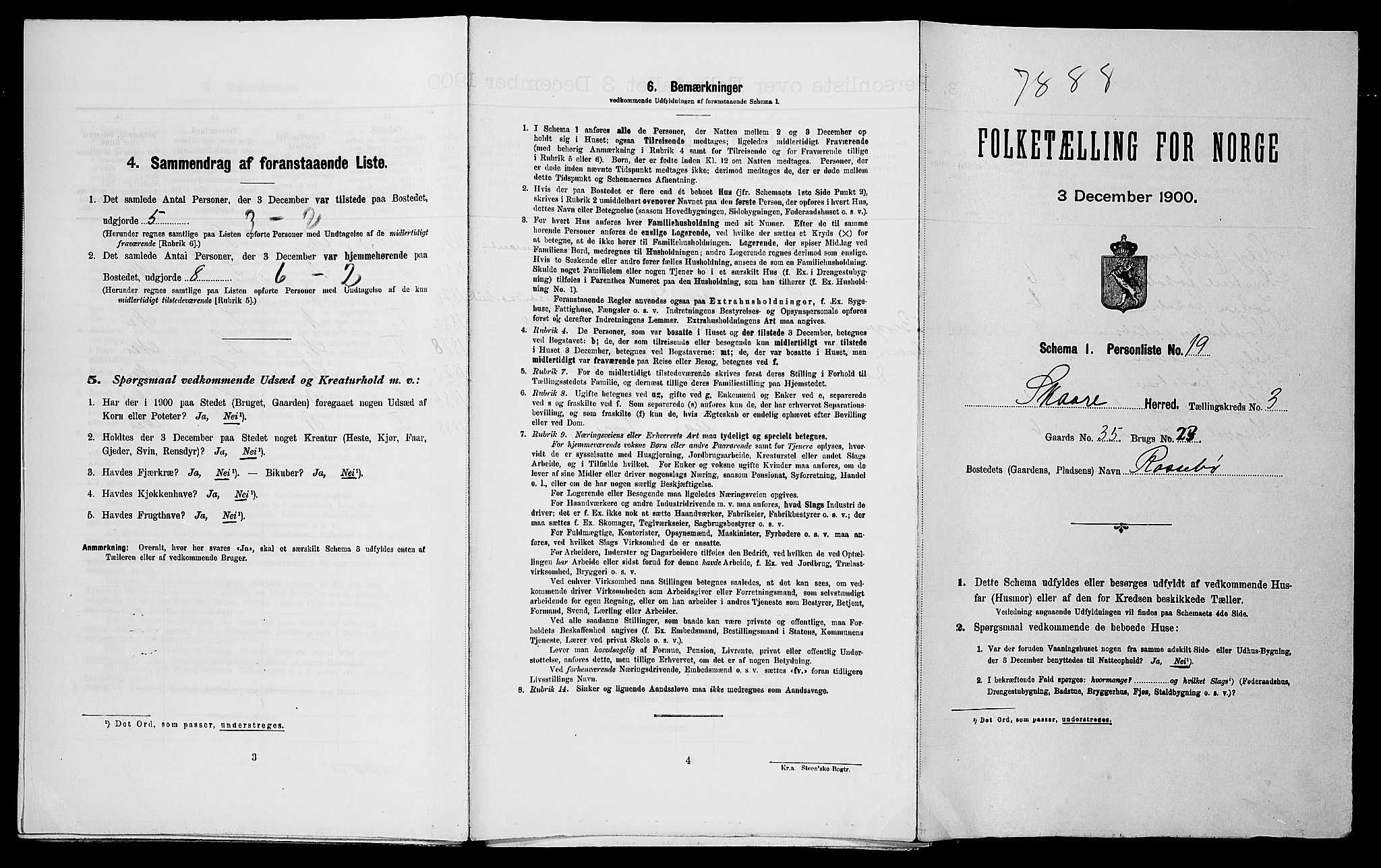 SAST, Folketelling 1900 for 1153 Skåre herred, 1900, s. 227