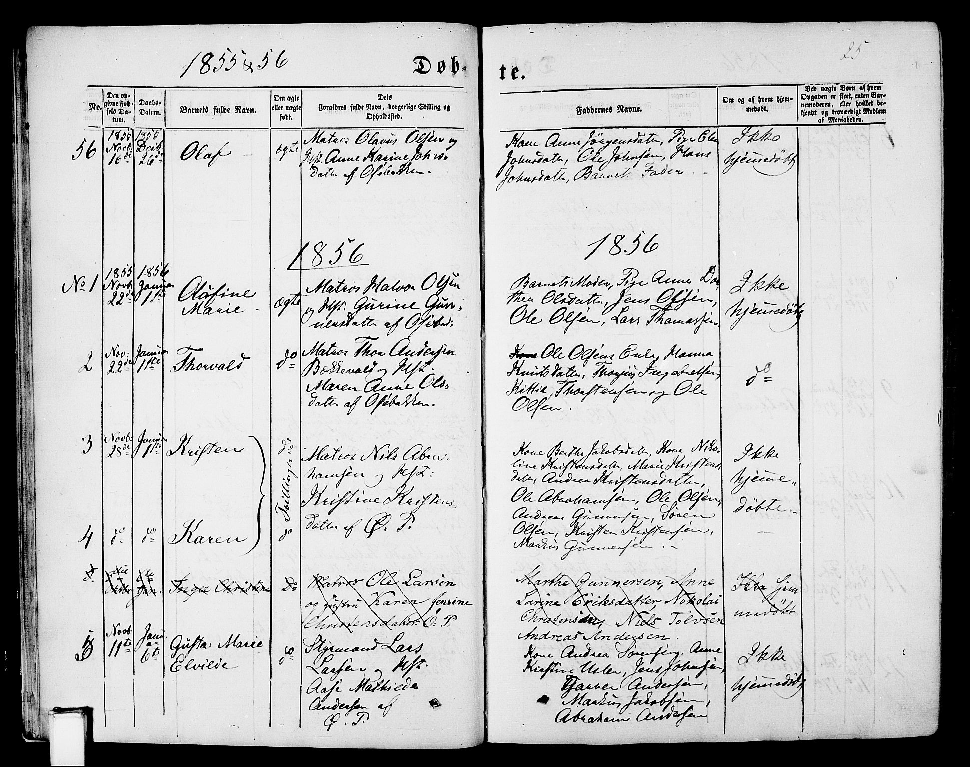 Porsgrunn kirkebøker , AV/SAKO-A-104/G/Gb/L0004: Klokkerbok nr. II 4, 1853-1882, s. 25