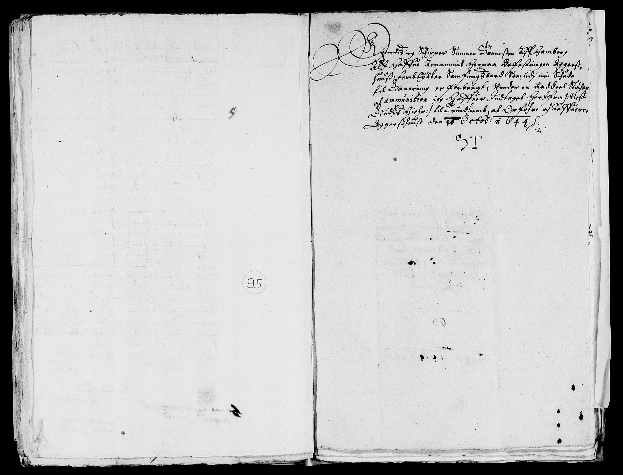 Rentekammeret inntil 1814, Reviderte regnskaper, Lensregnskaper, AV/RA-EA-5023/R/Rb/Rba/L0181: Akershus len, 1644-1645