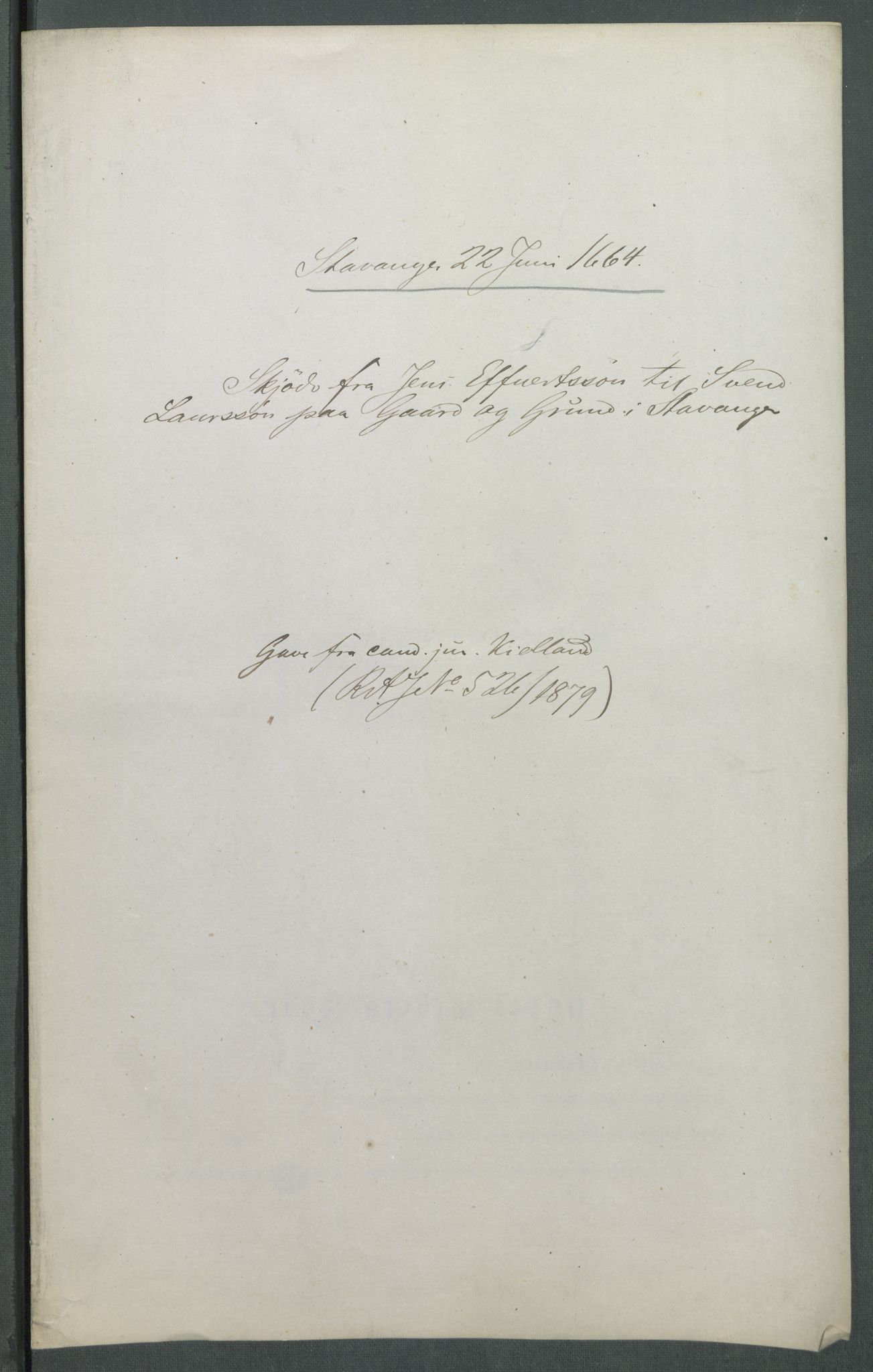 Riksarkivets diplomsamling, AV/RA-EA-5965/F02/L0170: Dokumenter, 1664-1666, s. 53