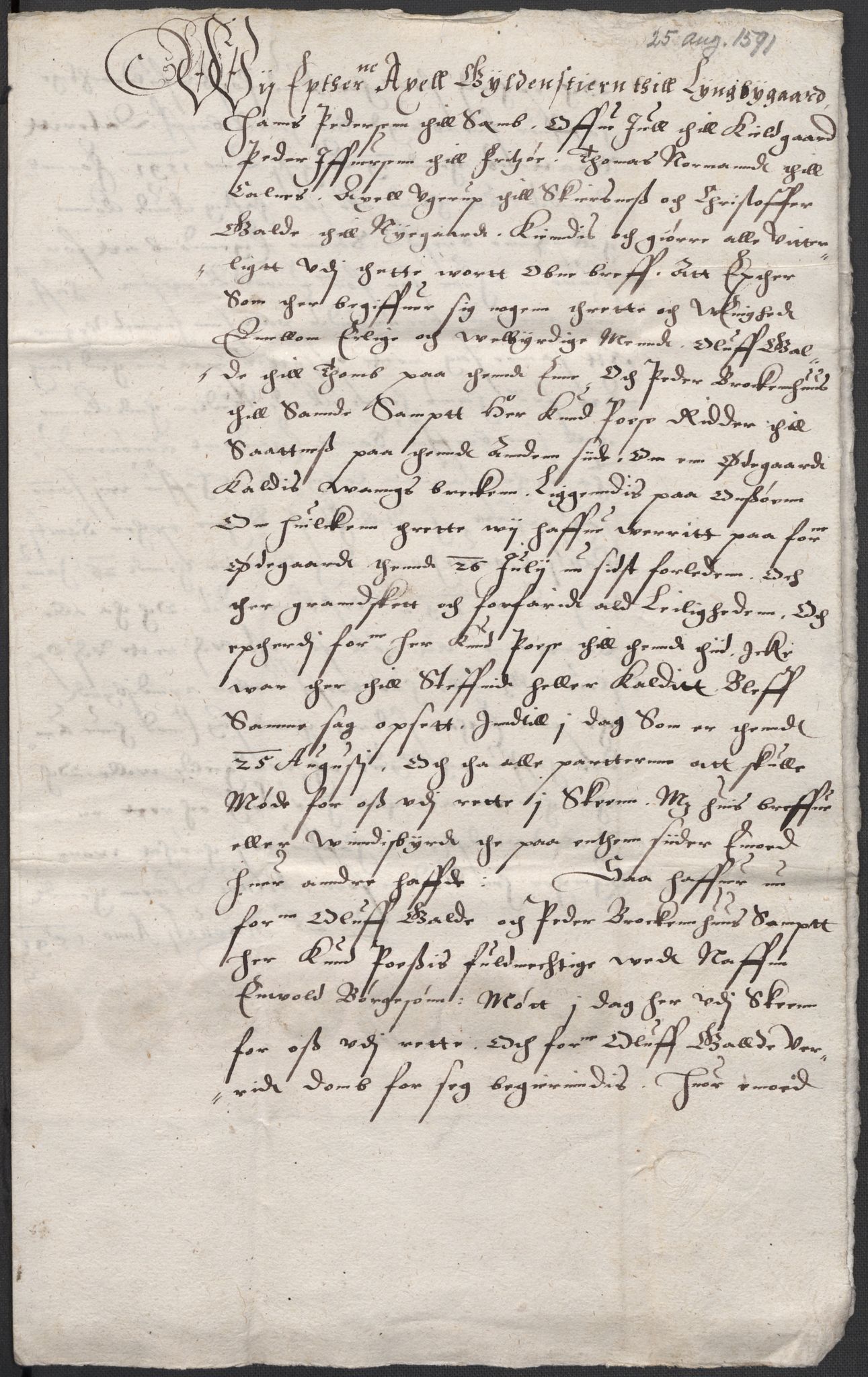 Riksarkivets diplomsamling, AV/RA-EA-5965/F02/L0094: Dokumenter, 1591, s. 29