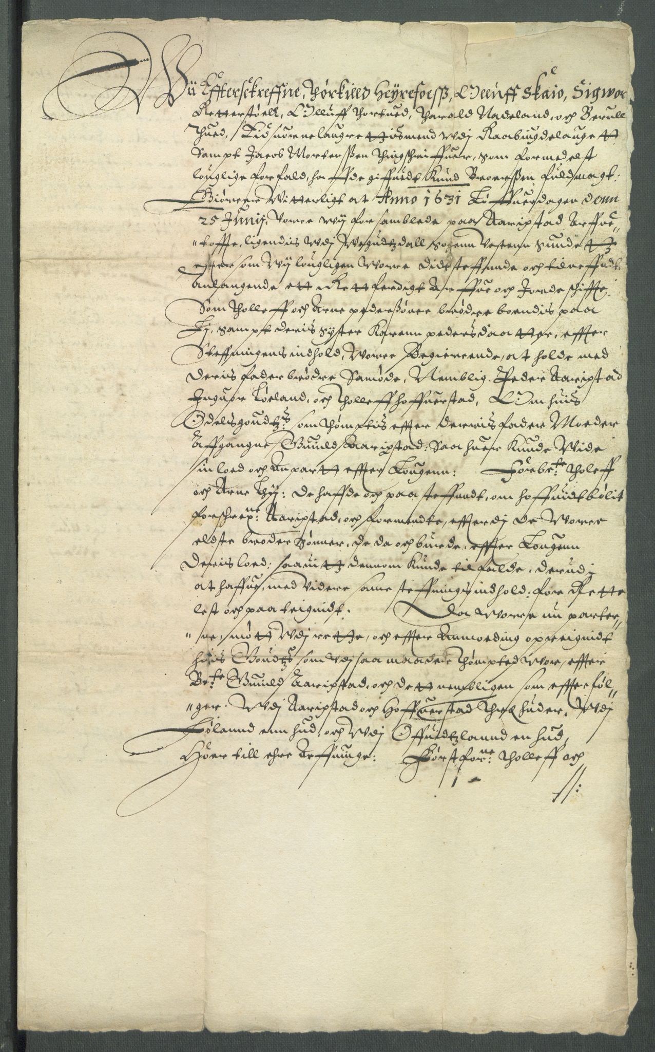 Riksarkivets diplomsamling, AV/RA-EA-5965/F02/L0140: Dokumenter, 1631, s. 91