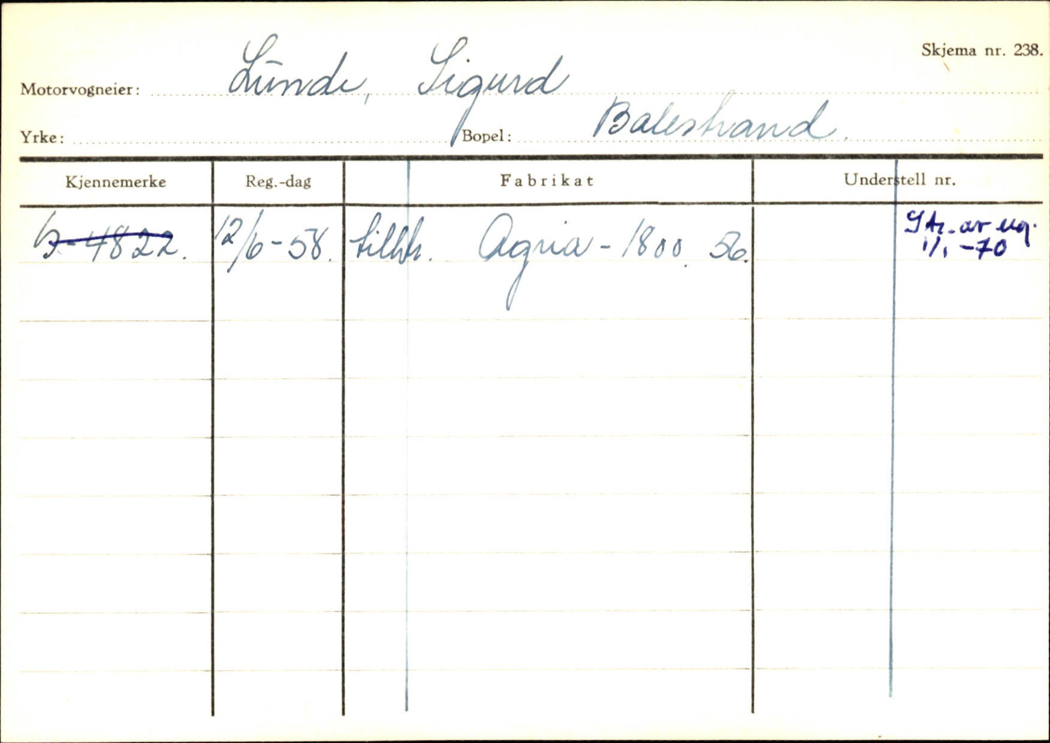 Statens vegvesen, Sogn og Fjordane vegkontor, AV/SAB-A-5301/4/F/L0132: Eigarregister Askvoll A-Å. Balestrand A-Å, 1945-1975, s. 2009