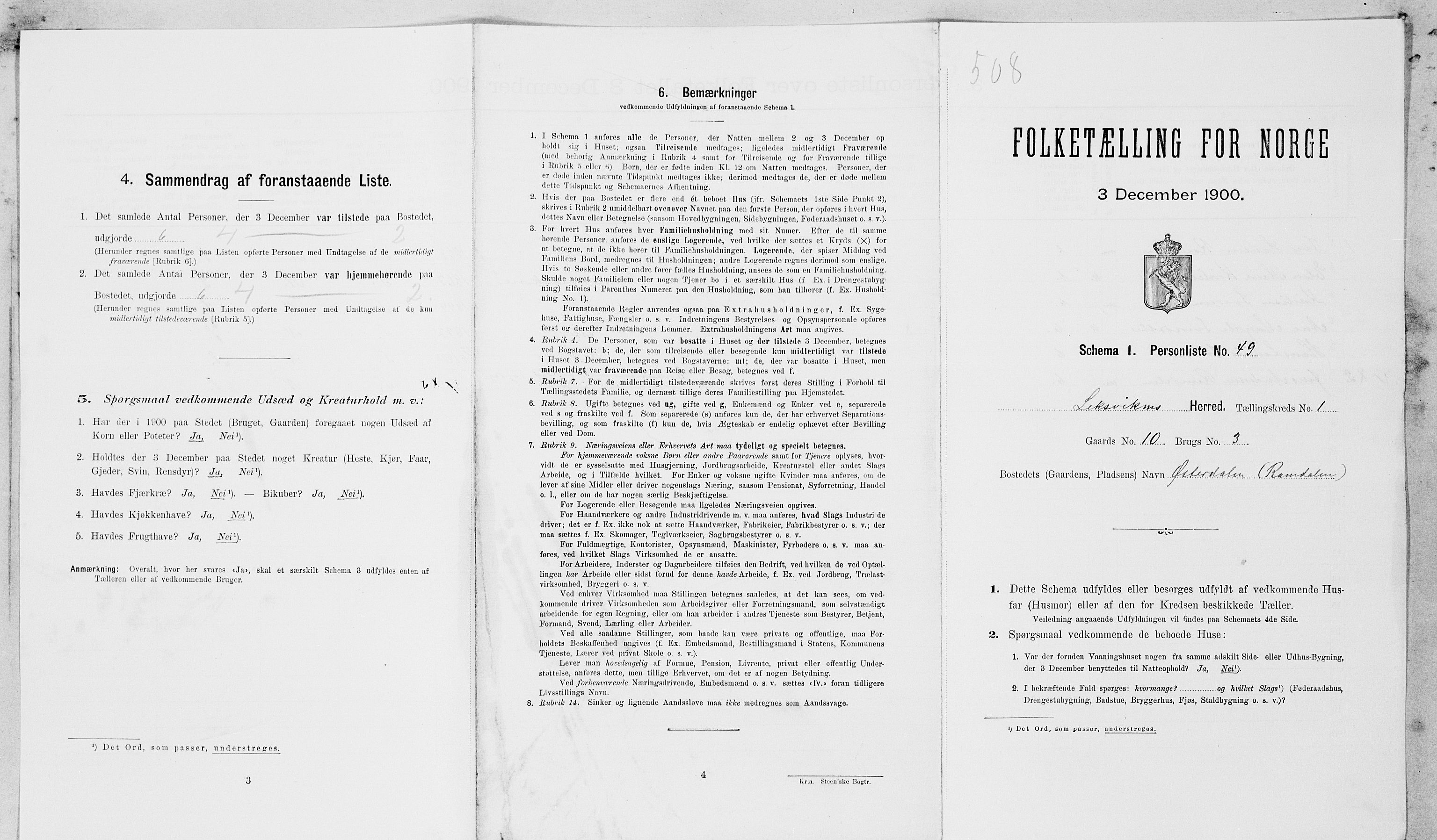 SAT, Folketelling 1900 for 1718 Leksvik herred, 1900, s. 162