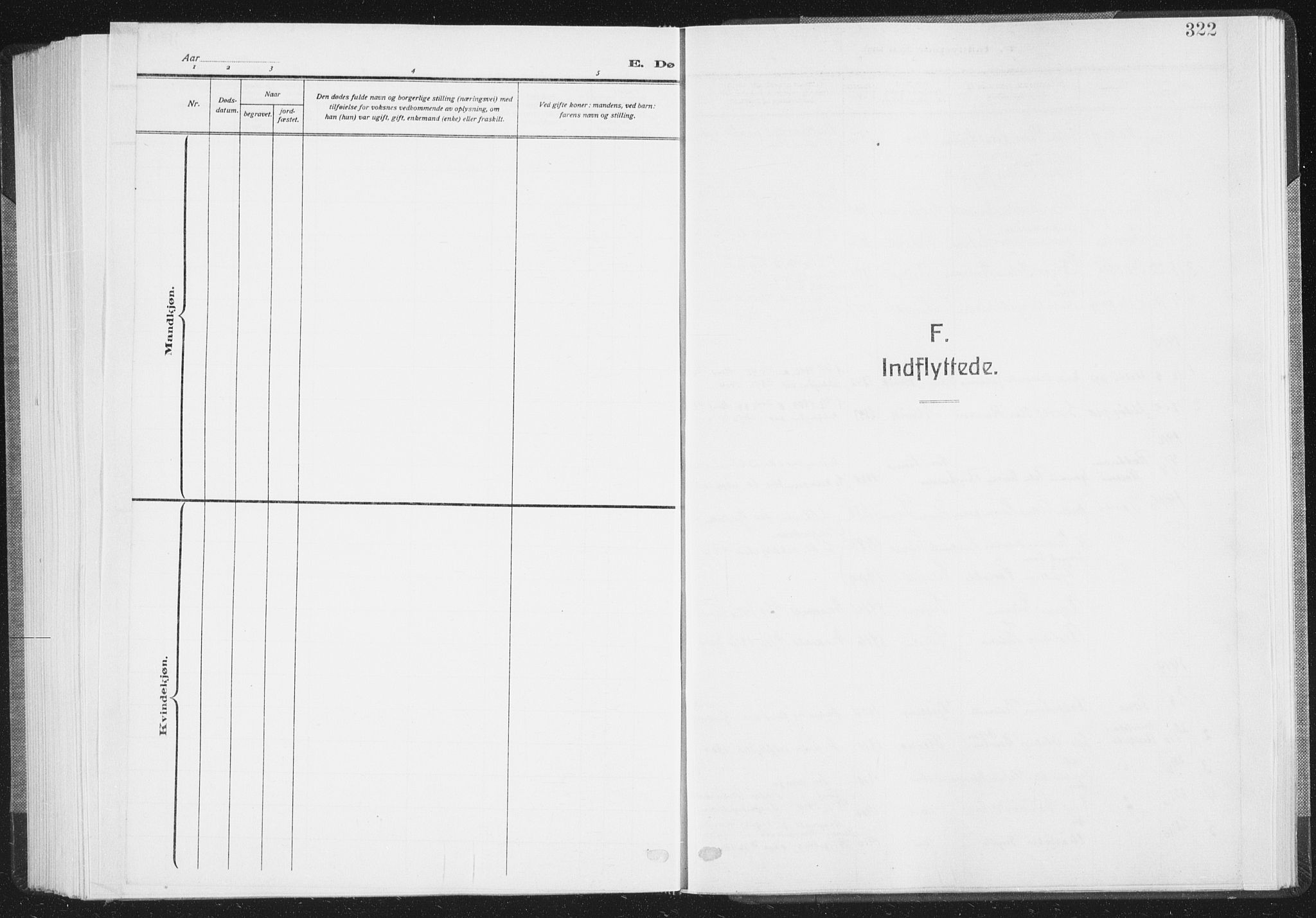Ministerialprotokoller, klokkerbøker og fødselsregistre - Nordland, SAT/A-1459/805/L0104: Ministerialbok nr. 805A09, 1909-1926, s. 322