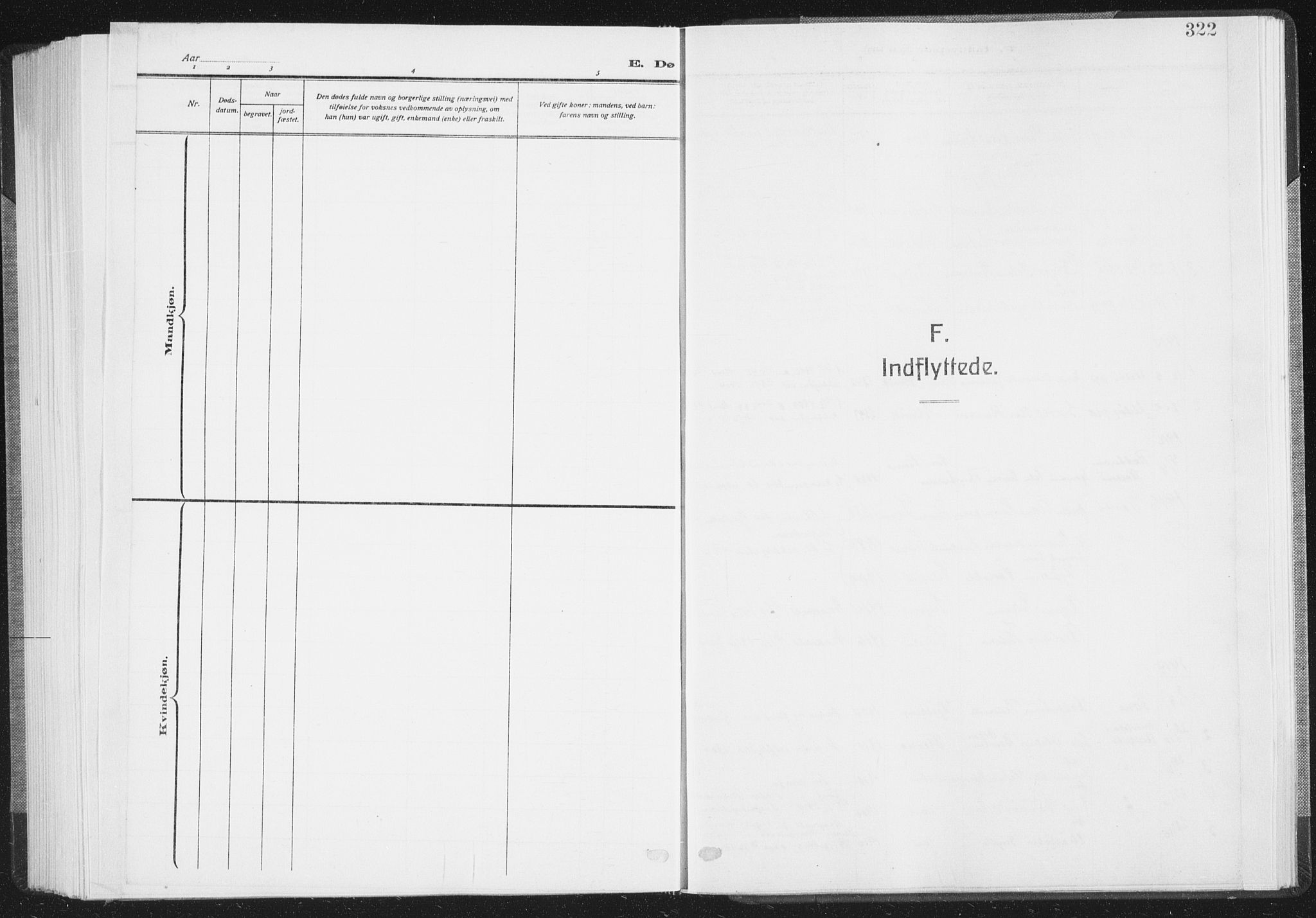 Ministerialprotokoller, klokkerbøker og fødselsregistre - Nordland, AV/SAT-A-1459/805/L0104: Ministerialbok nr. 805A09, 1909-1926, s. 322