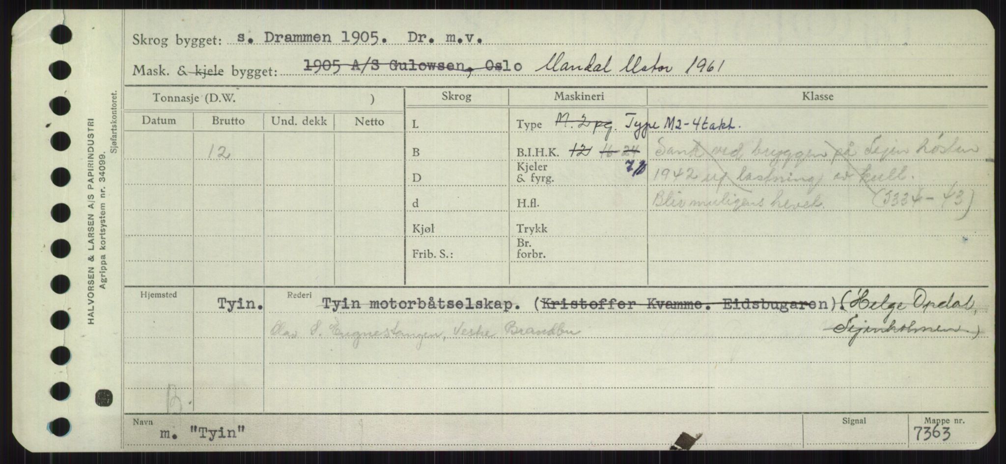 Sjøfartsdirektoratet med forløpere, Skipsmålingen, RA/S-1627/H/Ha/L0006/0001: Fartøy, Sver-Å / Fartøy, Sver-T, s. 893