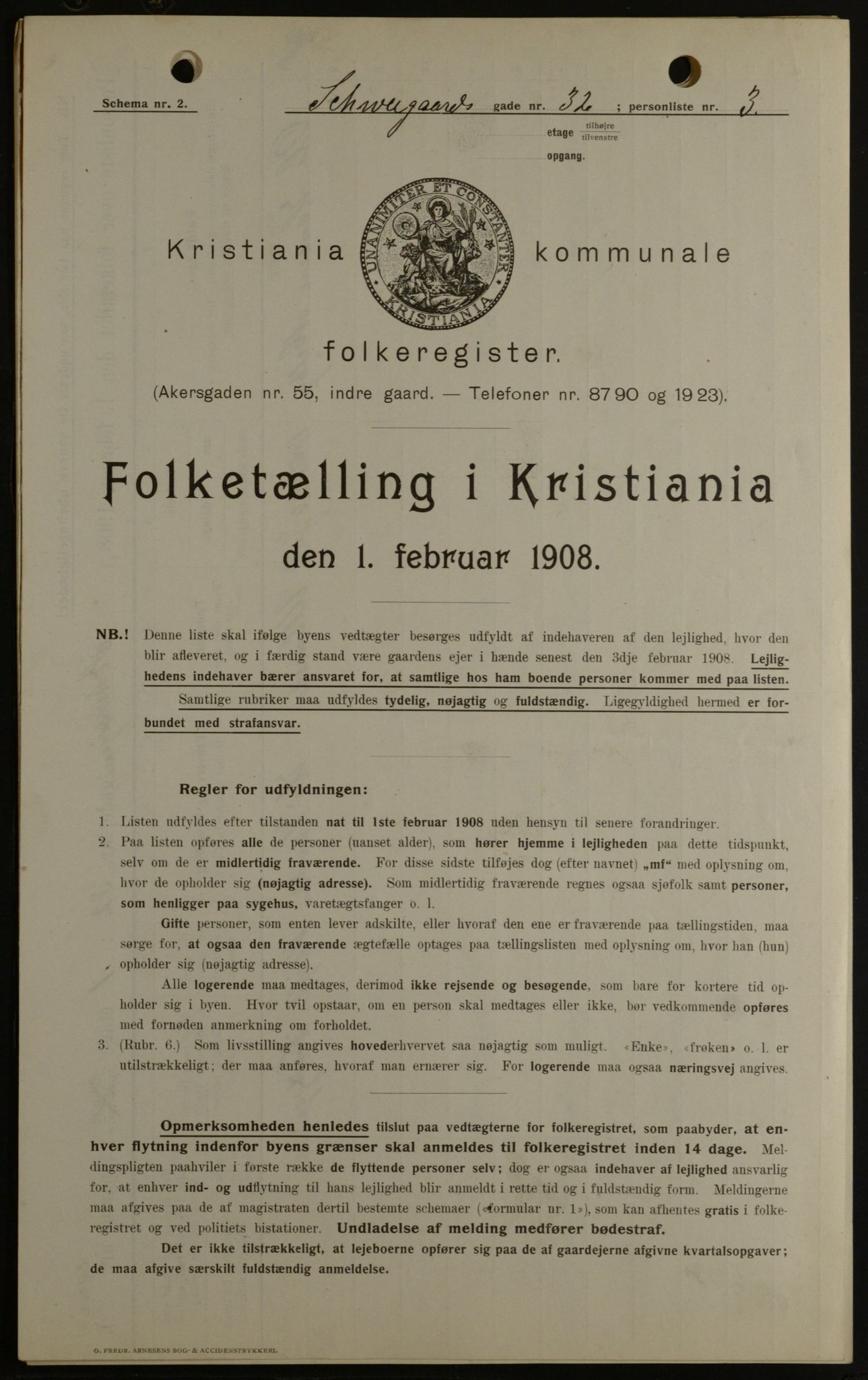 OBA, Kommunal folketelling 1.2.1908 for Kristiania kjøpstad, 1908, s. 81797