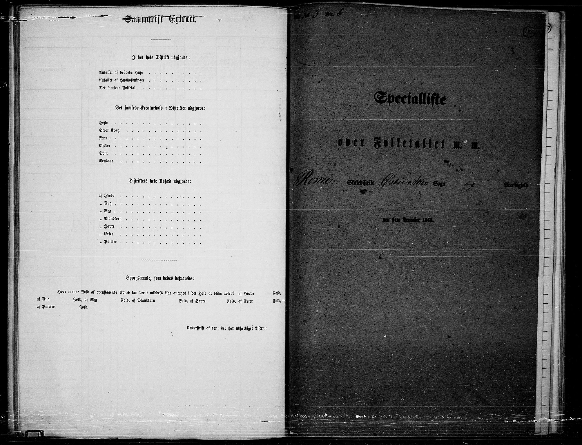 RA, Folketelling 1865 for 0218bP Østre Aker prestegjeld, 1865, s. 139