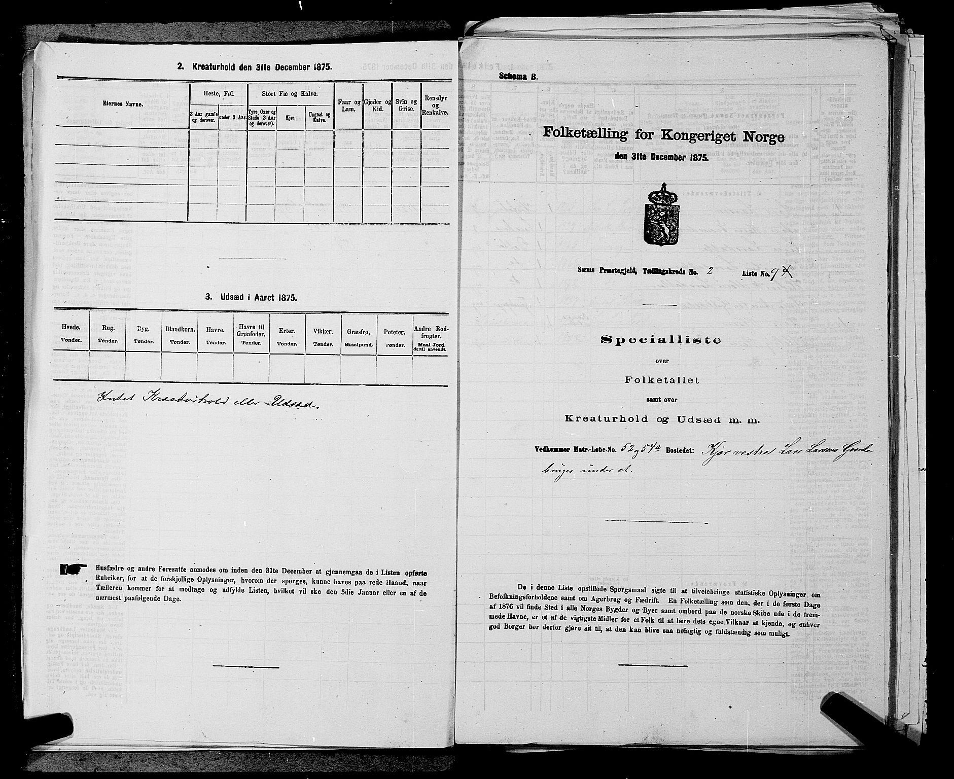 SAKO, Folketelling 1875 for 0721P Sem prestegjeld, 1875, s. 238