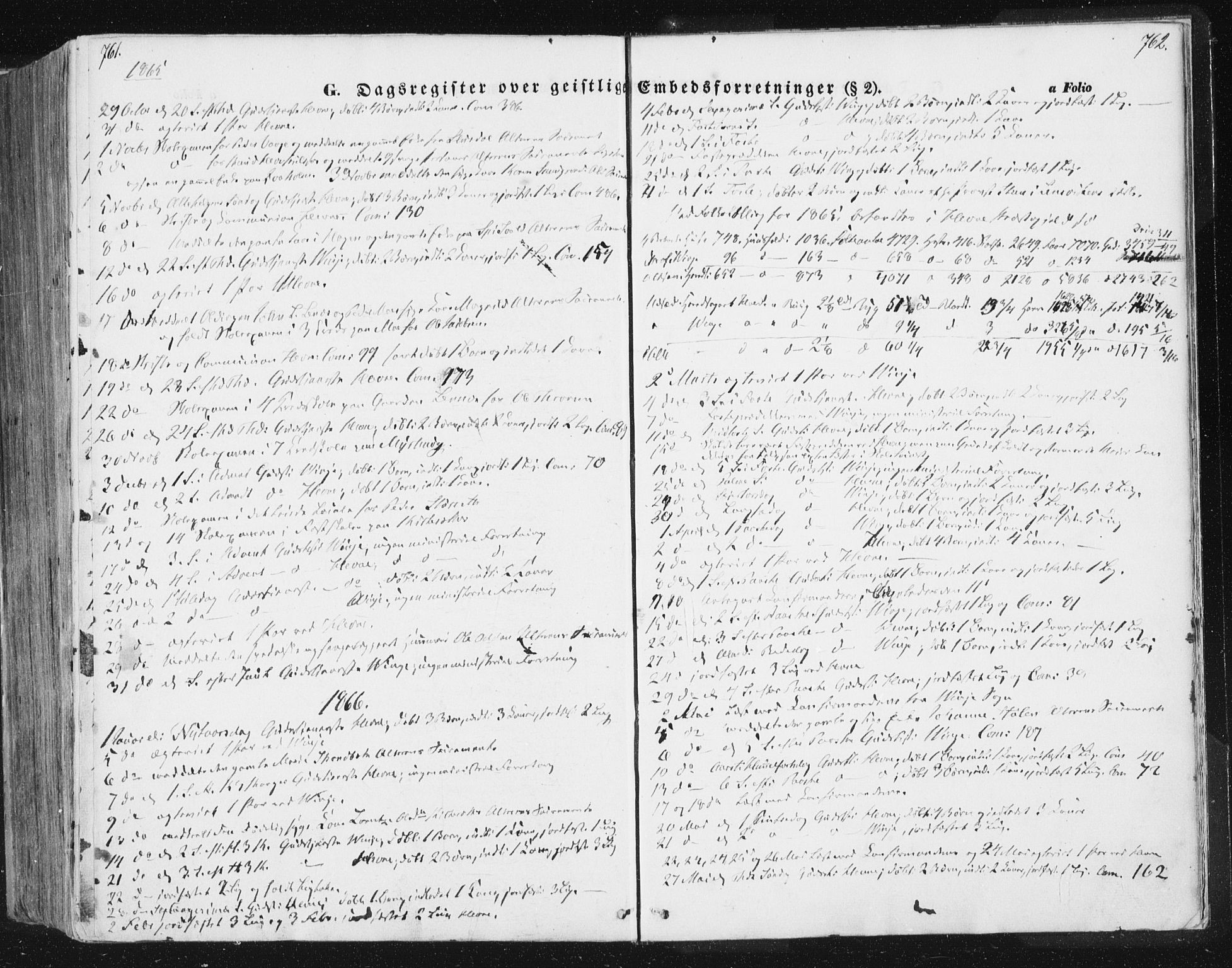 Ministerialprotokoller, klokkerbøker og fødselsregistre - Sør-Trøndelag, SAT/A-1456/630/L0494: Ministerialbok nr. 630A07, 1852-1868, s. 761-762