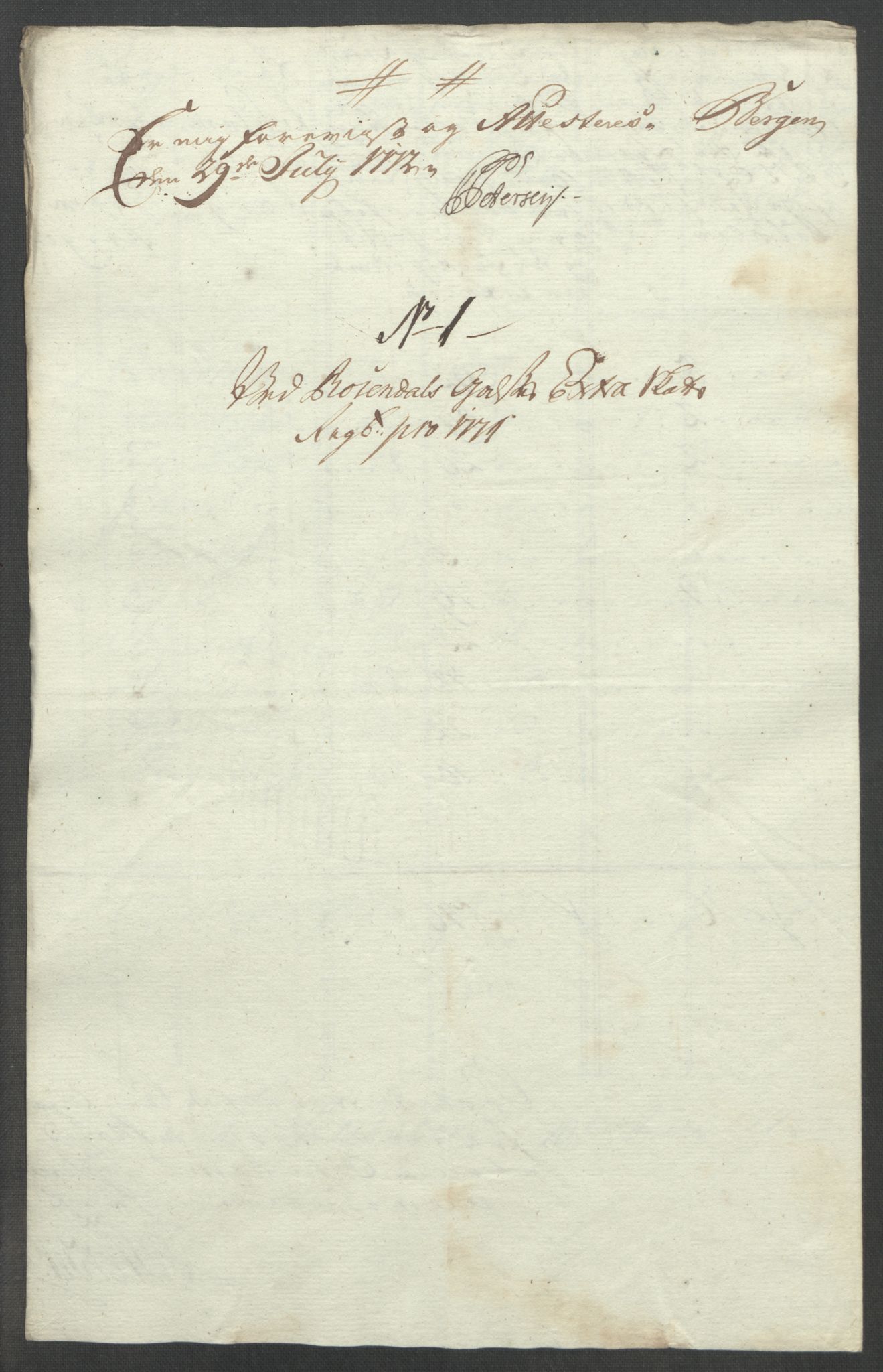 Rentekammeret inntil 1814, Reviderte regnskaper, Fogderegnskap, RA/EA-4092/R49/L3157: Ekstraskatten Rosendal Baroni, 1762-1772, s. 331