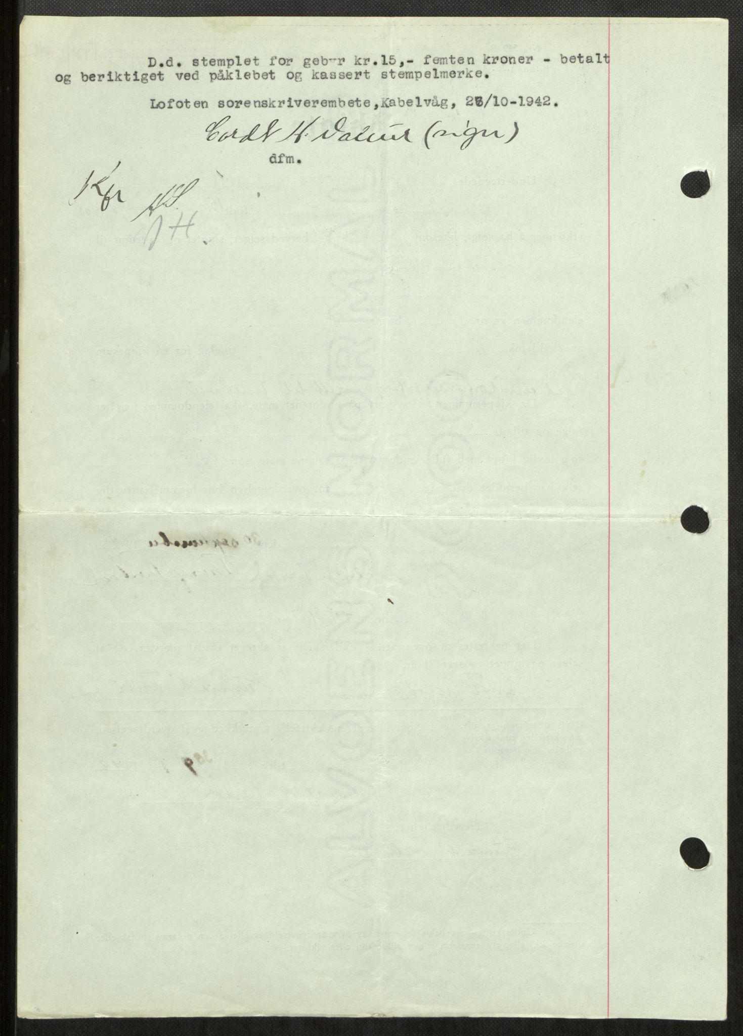 Lofoten sorenskriveri, SAT/A-0017/1/2/2C/L0010a: Pantebok nr. 10a, 1942-1943, Dagboknr: 1759/1942