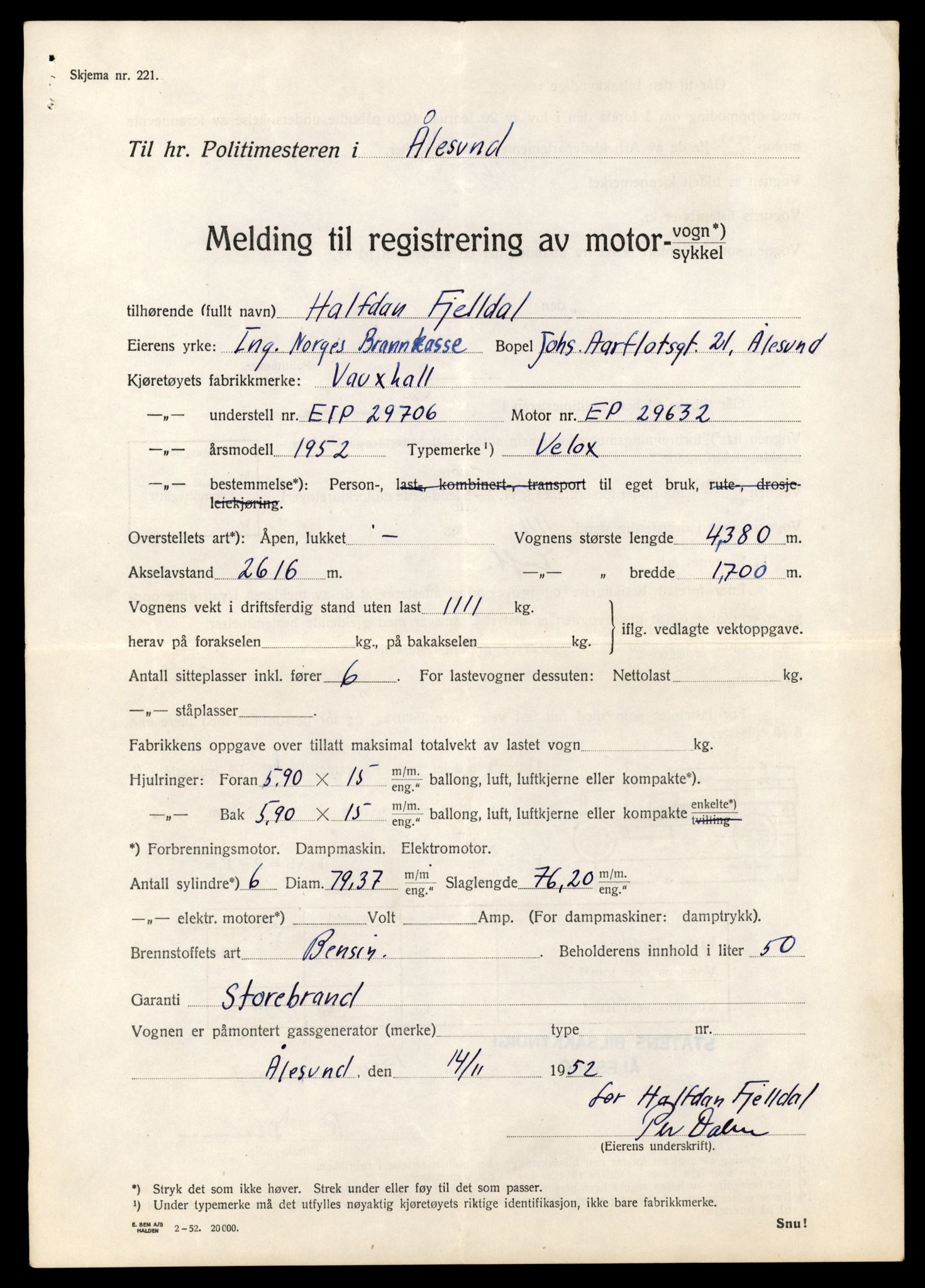 Møre og Romsdal vegkontor - Ålesund trafikkstasjon, AV/SAT-A-4099/F/Fe/L0042: Registreringskort for kjøretøy T 13906 - T 14079, 1927-1998, s. 1955