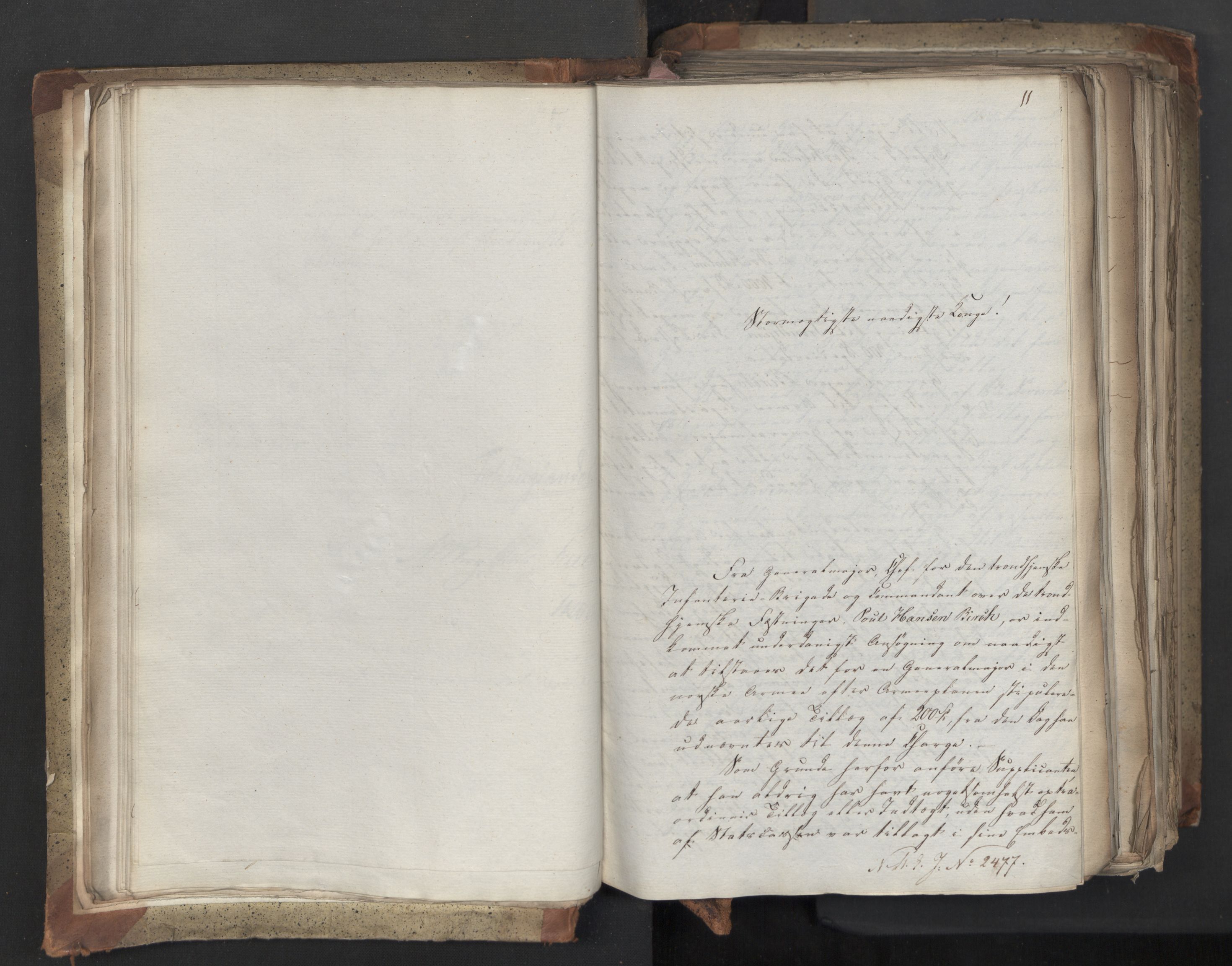 Statsrådsavdelingen i Stockholm, AV/RA-S-1003/D/Da/L0042: Regjeringsinnstillinger nr. 2467-2705, 1825, s. 28