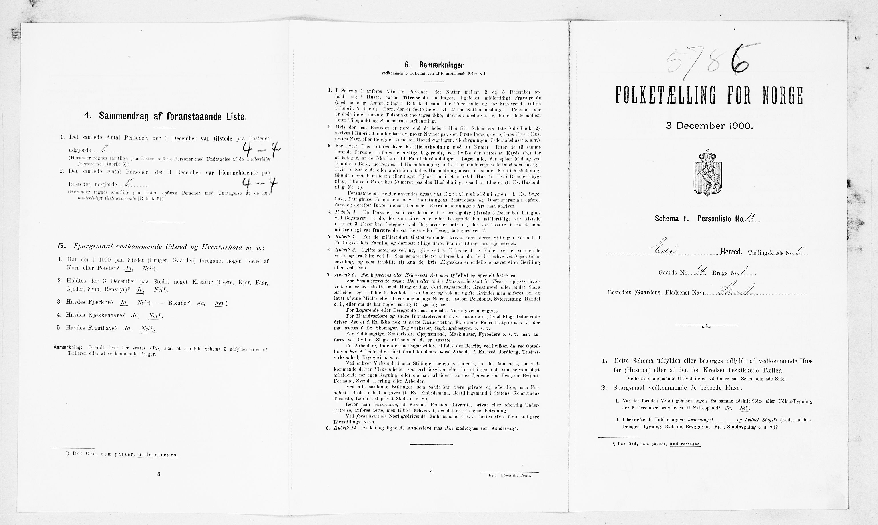 SAT, Folketelling 1900 for 1573 Edøy herred, 1900, s. 382