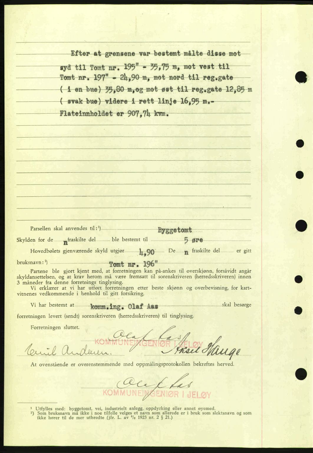 Moss sorenskriveri, SAO/A-10168: Pantebok nr. A9, 1941-1942, Dagboknr: 33/1942