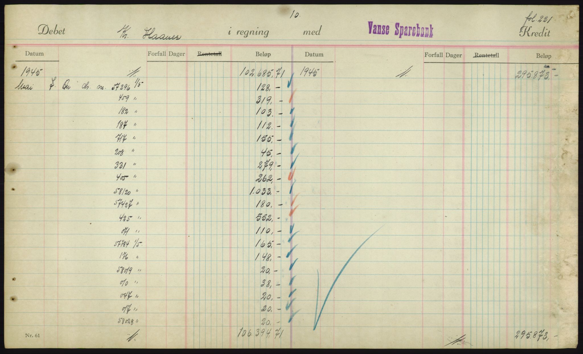 Forsvarsdepartementet, 10. kontor / Oppgjørskontoret, AV/RA-RAFA-1225/D/Db/L0180: Lista oppgjørskontor, 1942-1952, s. 1929
