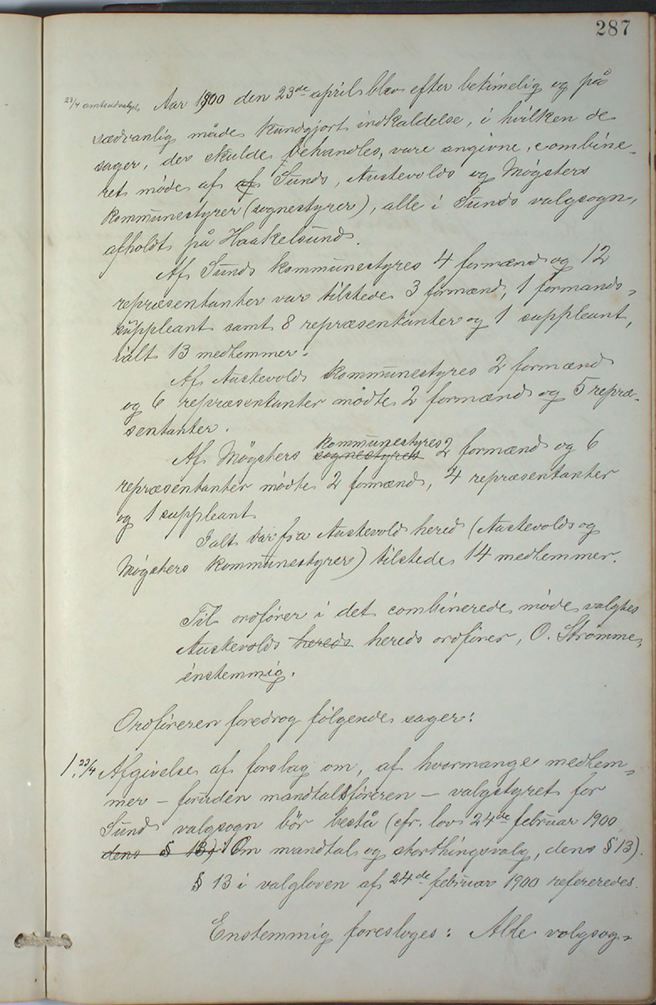 Austevoll kommune. Formannskapet, IKAH/1244-021/A/Aa/L0001: Forhandlingsprotokoll for heradstyret, 1886-1900, s. 574