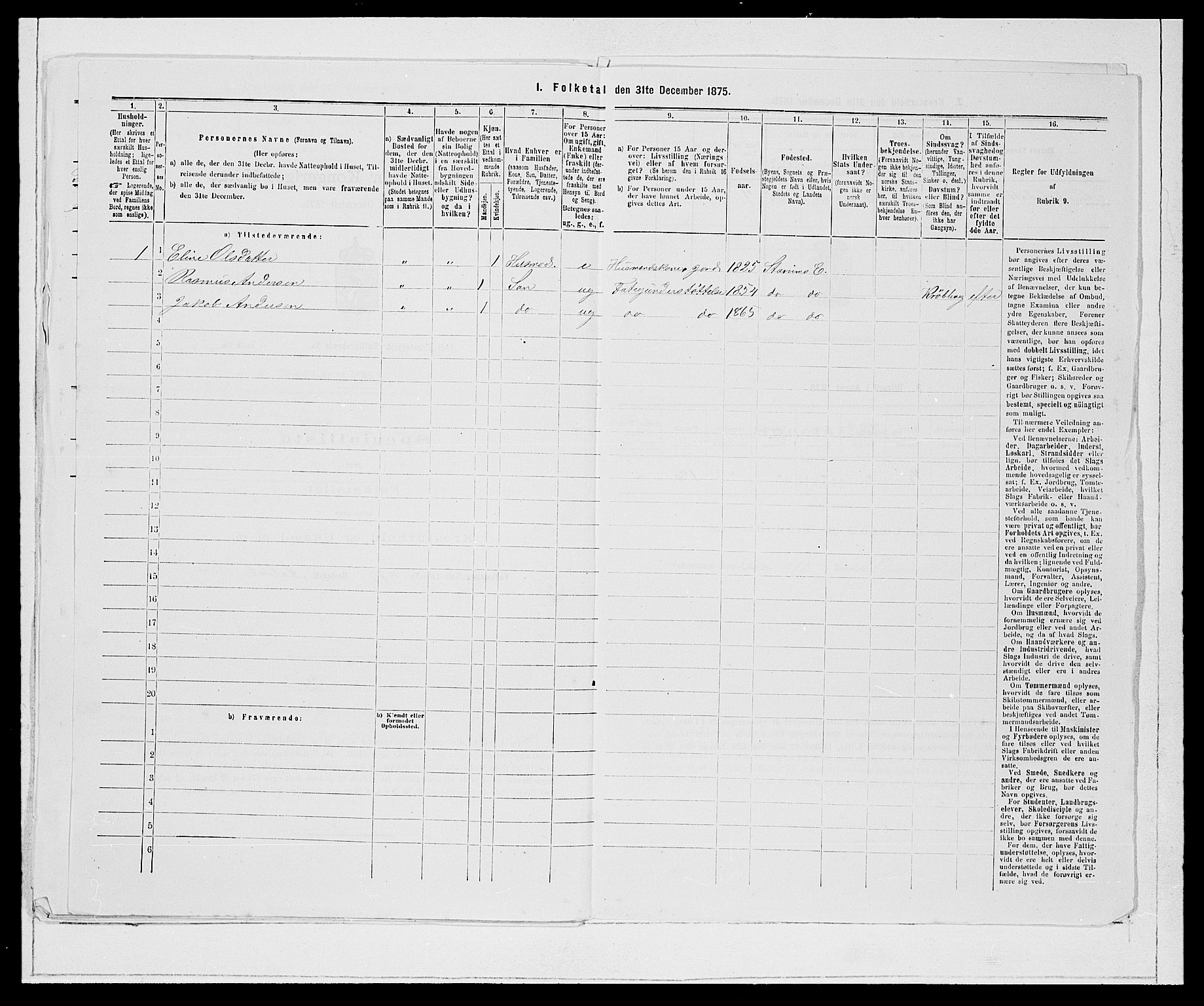 SAB, Folketelling 1875 for 1443P Eid prestegjeld, 1875, s. 882