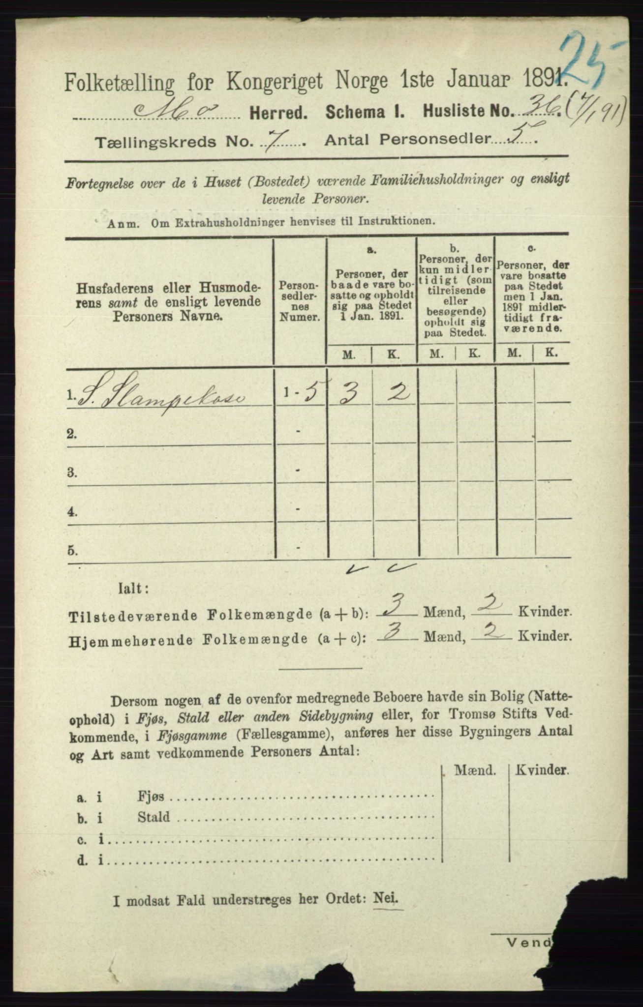 RA, Folketelling 1891 for 0832 Mo herred, 1891, s. 1758