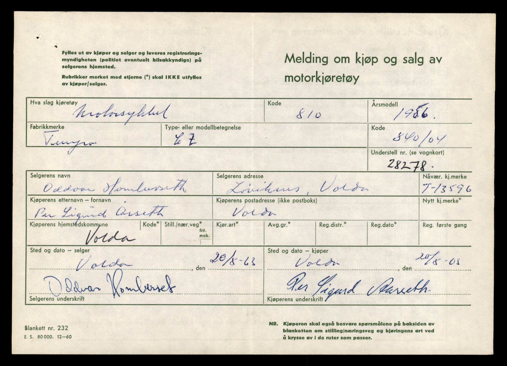 Møre og Romsdal vegkontor - Ålesund trafikkstasjon, AV/SAT-A-4099/F/Fe/L0040: Registreringskort for kjøretøy T 13531 - T 13709, 1927-1998, s. 1168