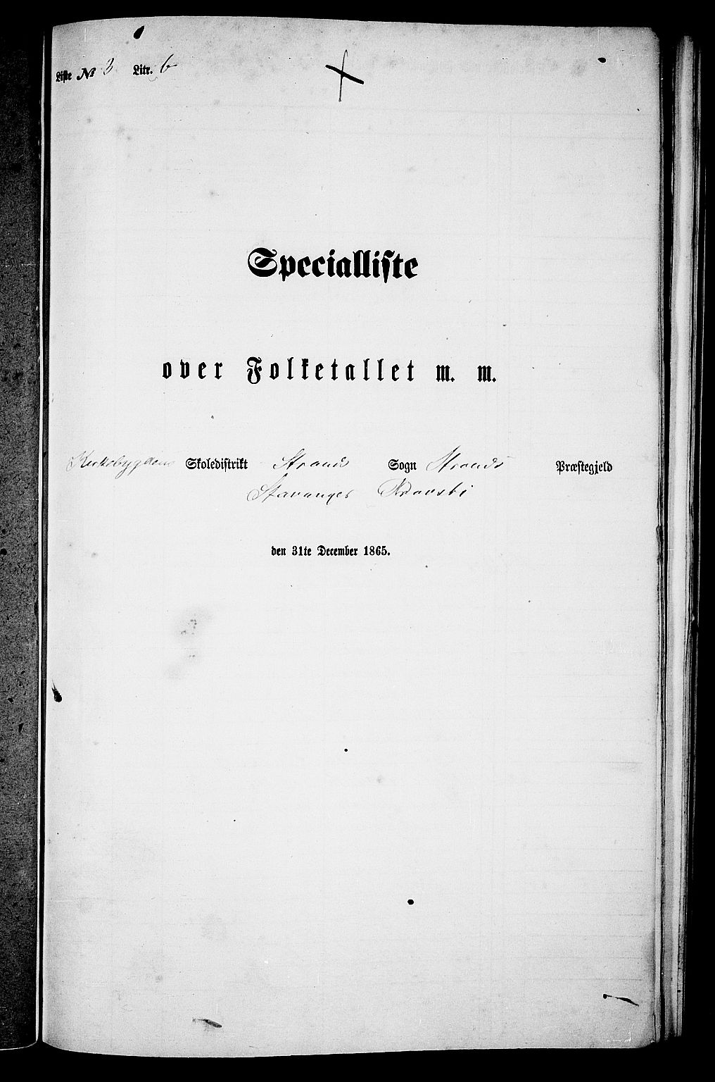 RA, Folketelling 1865 for 1130P Strand prestegjeld, 1865, s. 52
