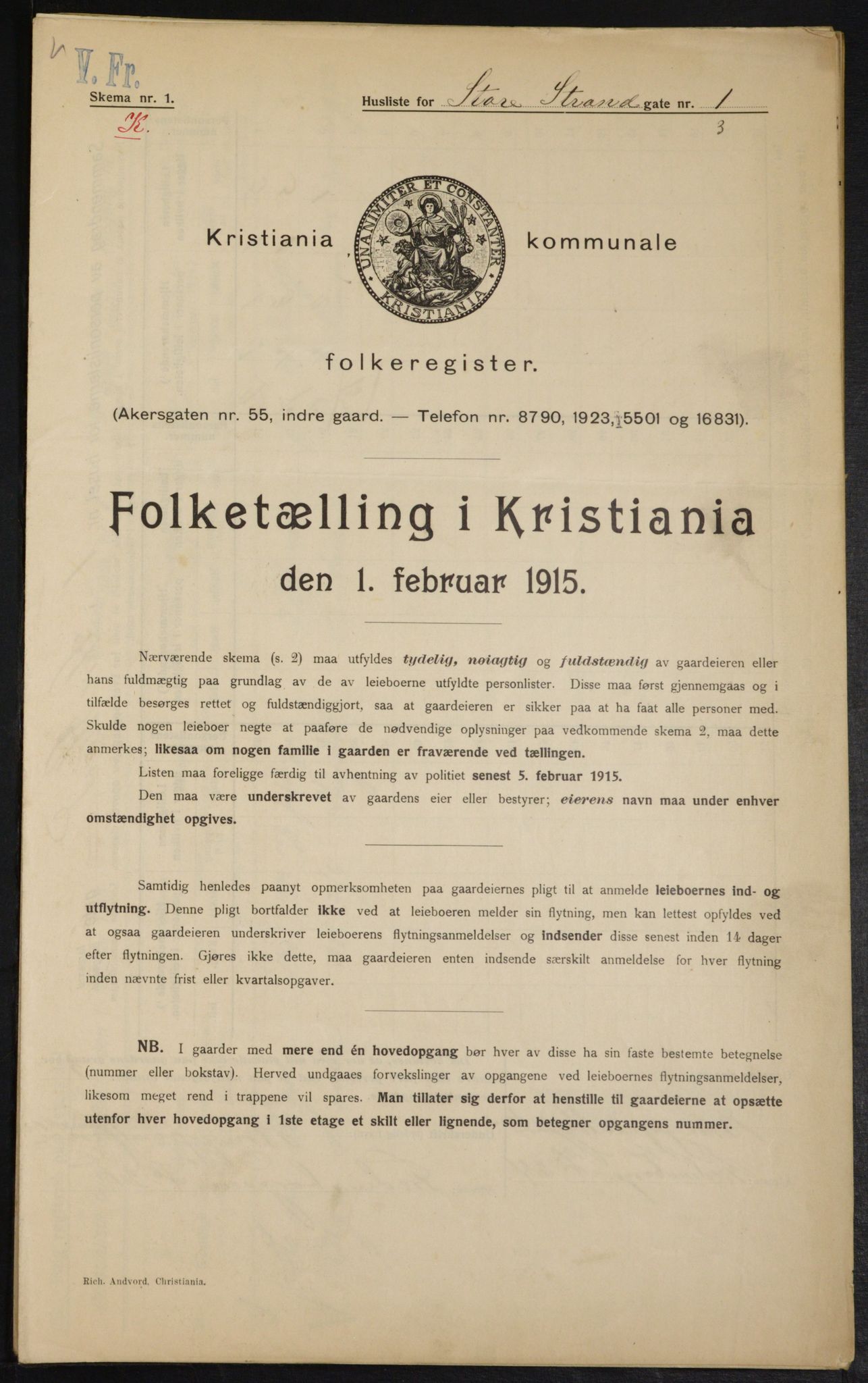 OBA, Kommunal folketelling 1.2.1915 for Kristiania, 1915, s. 102953