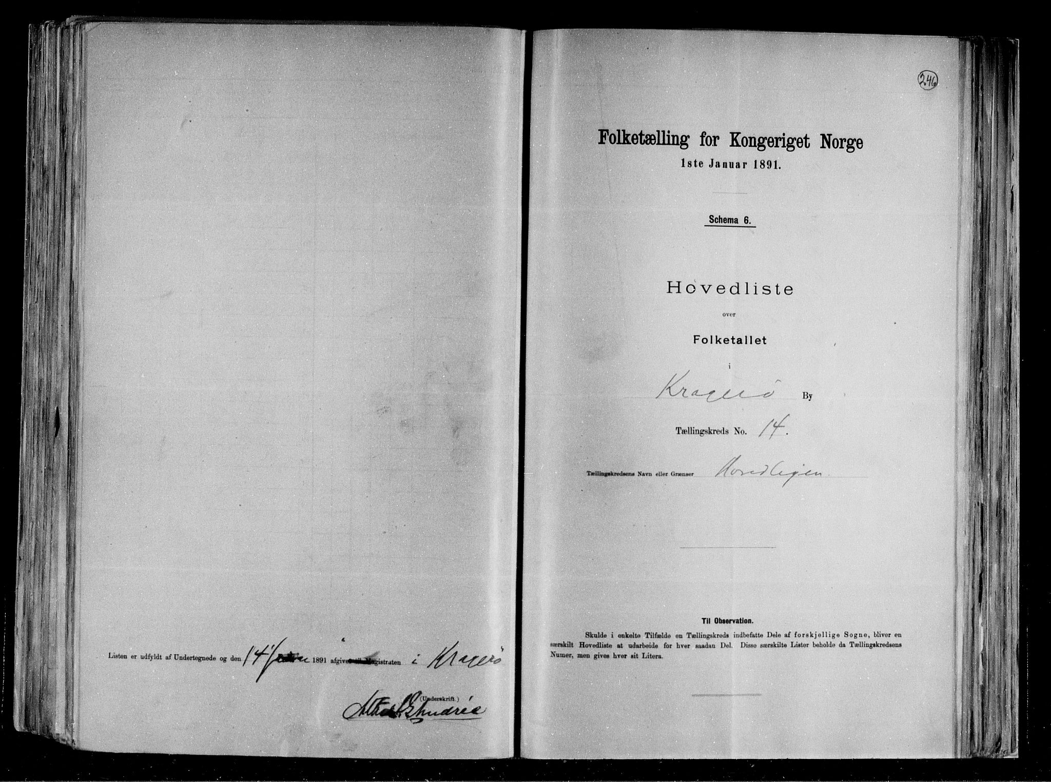 RA, Folketelling 1891 for 0801 Kragerø kjøpstad, 1891, s. 31