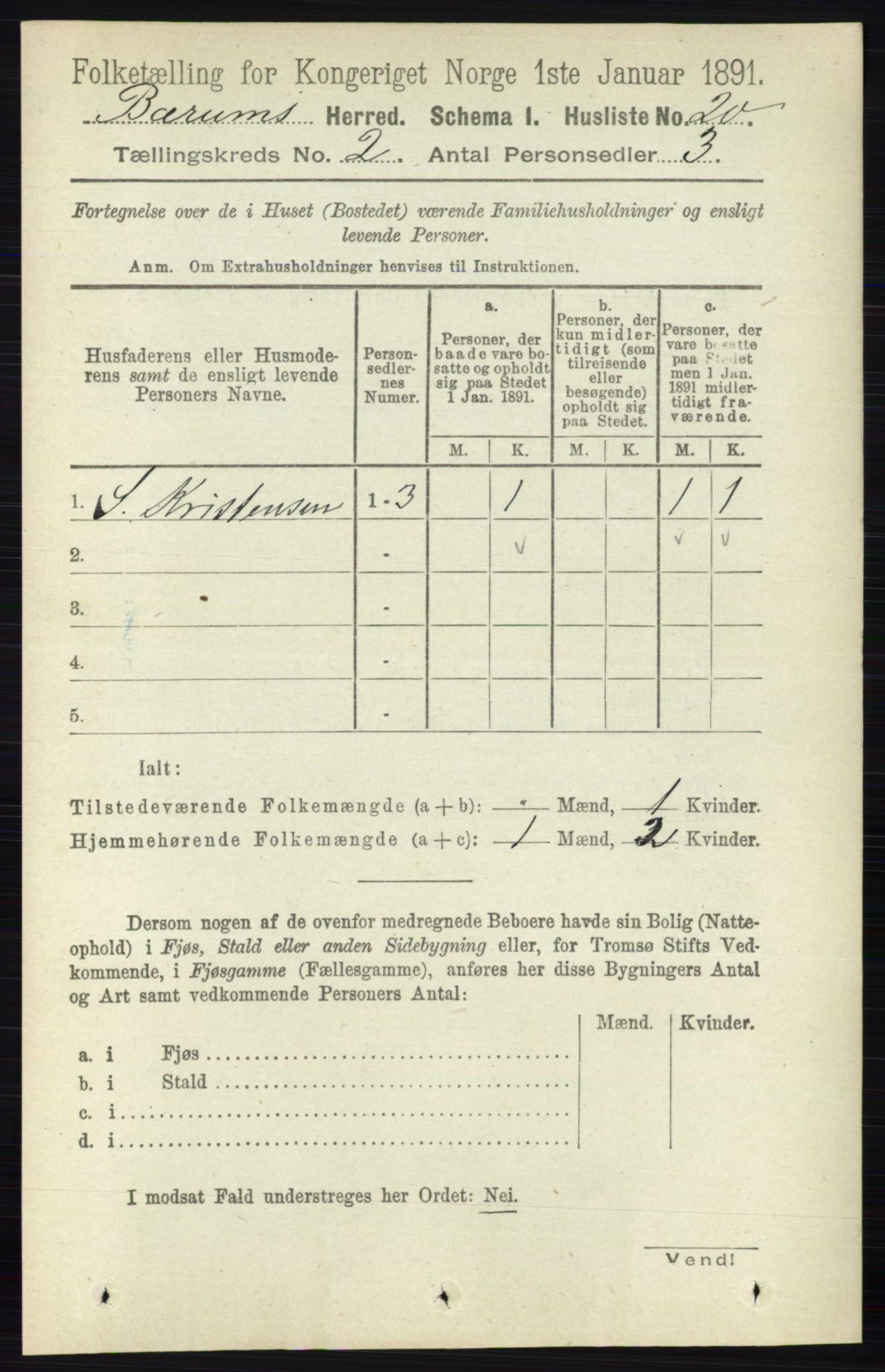 RA, Folketelling 1891 for 0219 Bærum herred, 1891, s. 970
