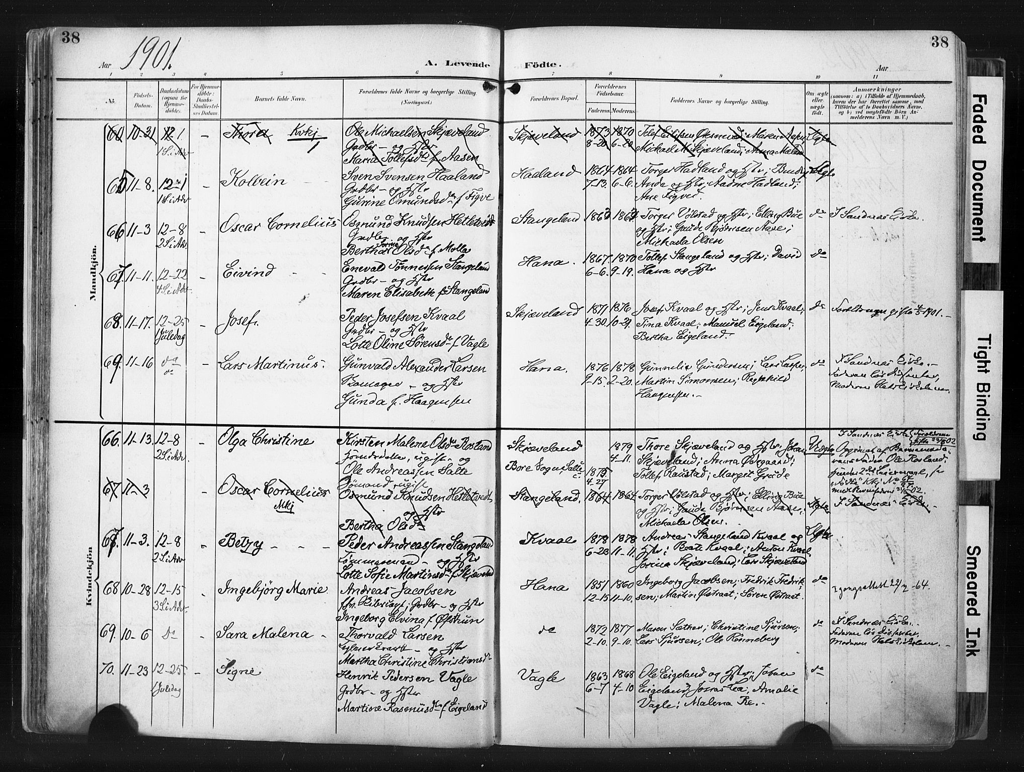 Høyland sokneprestkontor, AV/SAST-A-101799/001/30BA/L0015: Ministerialbok nr. A 14, 1899-1911, s. 38