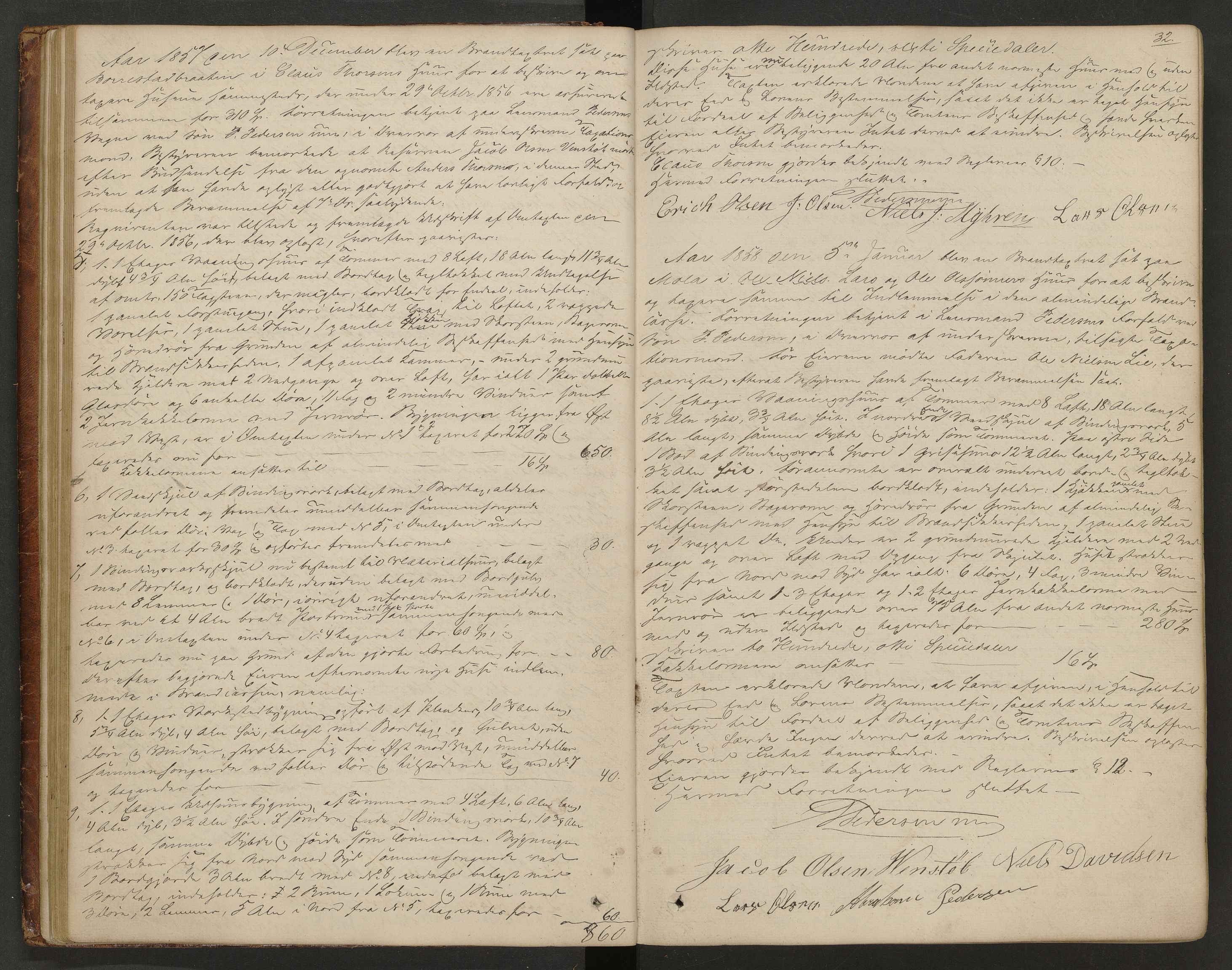 Gjerpen og Siljan lensmannskontor, AV/SAKO-A-555/Y/Ye/Yea/L0002: Branntakstprotokoll, 1856-1873